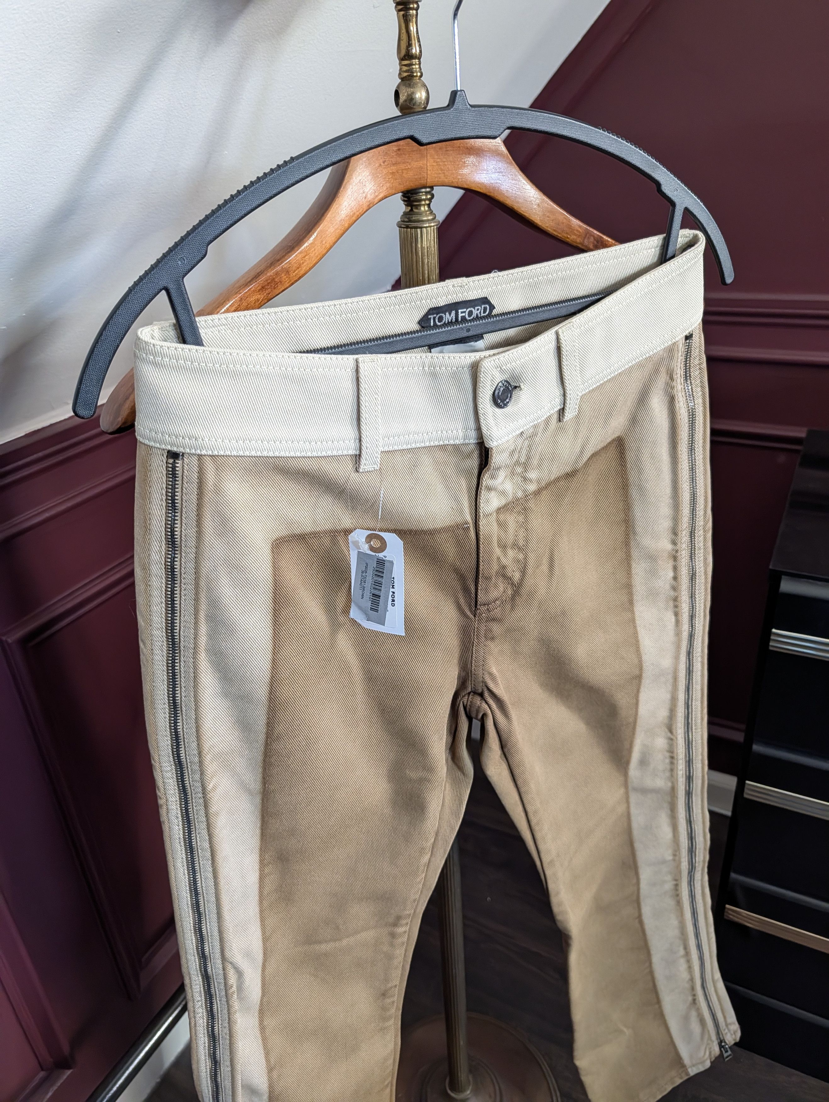 Tom Ford Trompe L'oeil sample handwritten cotton Italian jeans Size US 29 - 2 Thumbnail