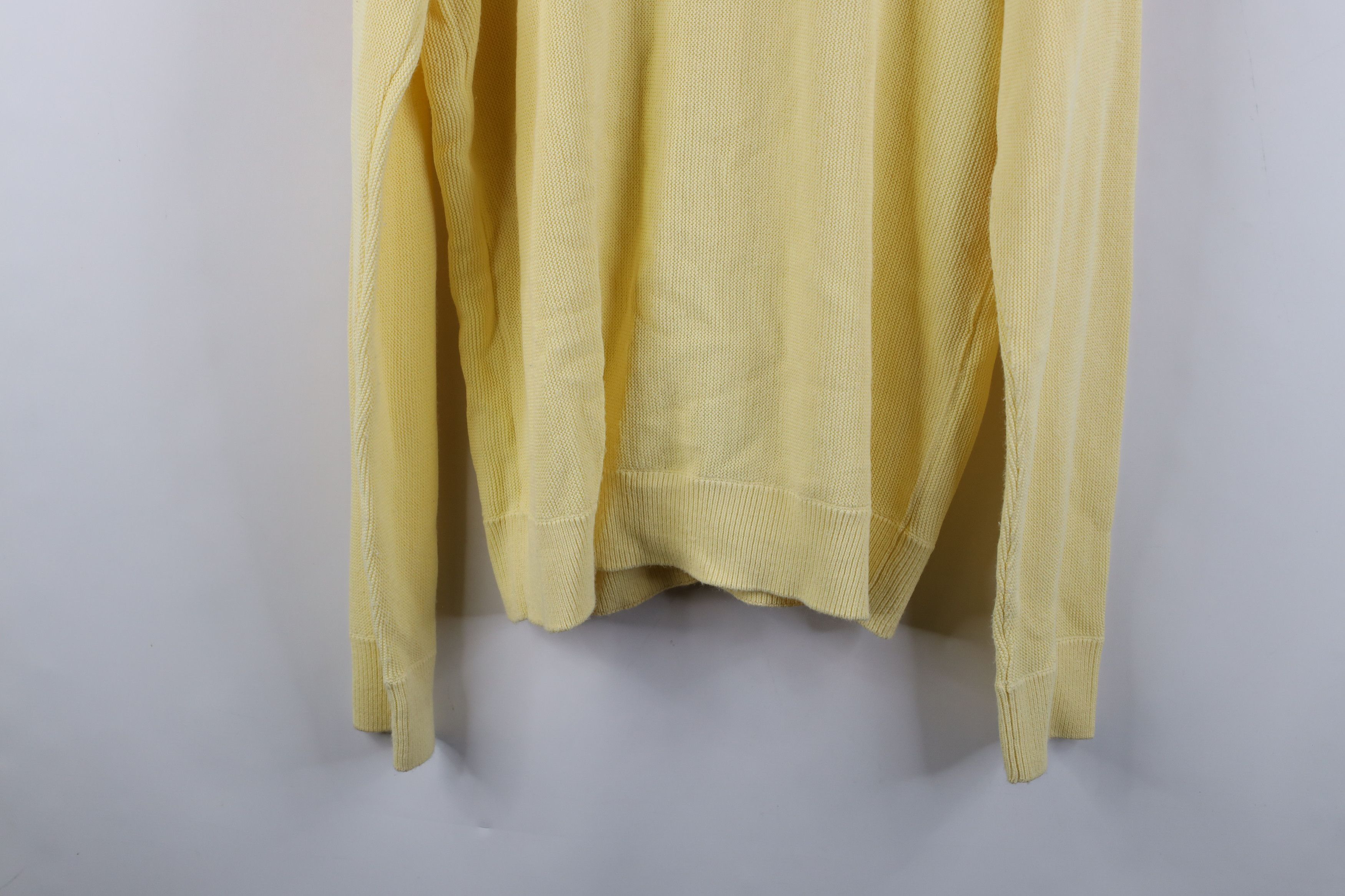 Vintage Vintage 70s Streetwear Knit Cardigan Sweater Yellow Acrylic Size US XL / EU 56 / 4 - 9 Thumbnail
