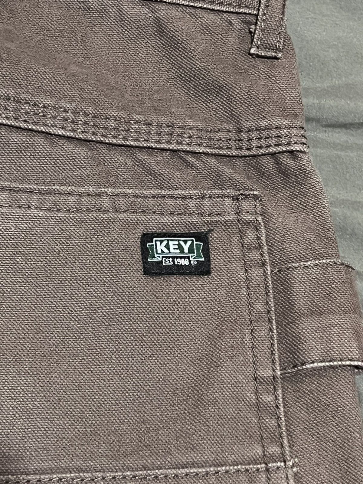 Vintage Brown Key Double Knee Workwear Pants Size US 32 / EU 48 - 2 Thumbnail