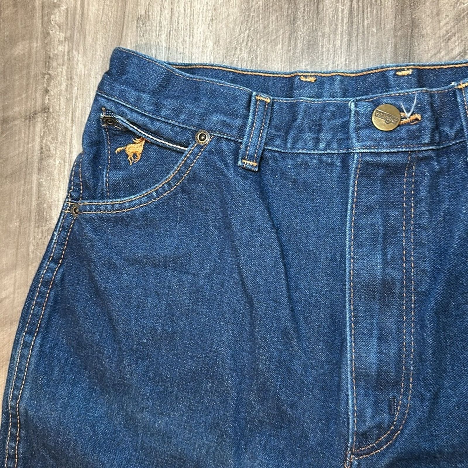 Wrangler Wrangler Vintage Junior Fit Straight High Rise Jeans - 13 Size 27" / US 4 / IT 40 - 5 Thumbnail
