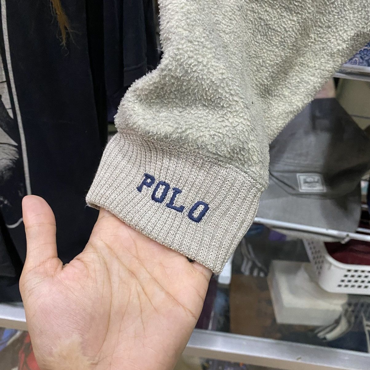 Polo Ralph Lauren Vintage 90s Ralph Lauren Polo Usa Fleece Hoodie Sweater Size US M / EU 48-50 / 2 - 7 Thumbnail
