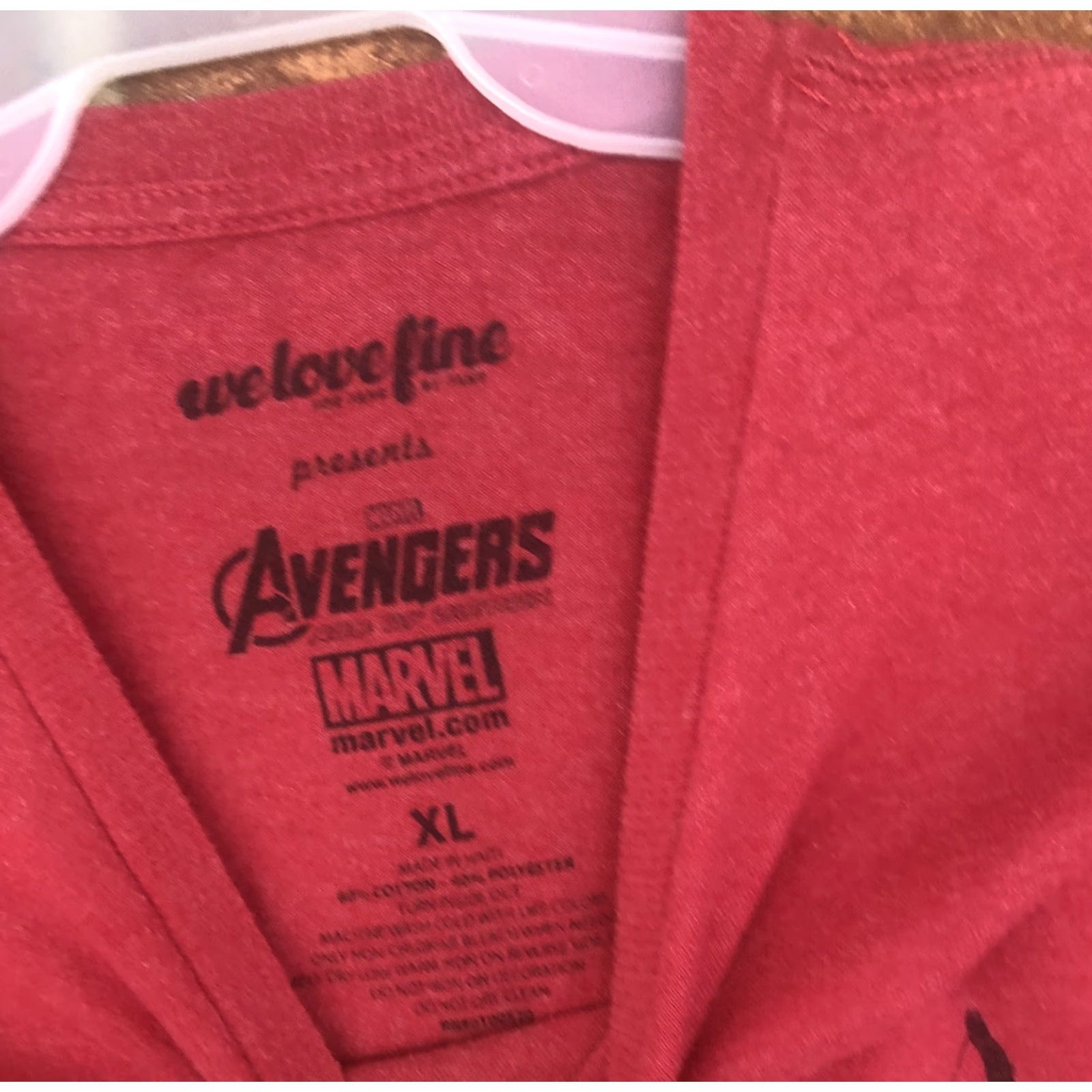 Vintage VINTAGE Marvel Shirt Logo Red Mens XL T-Shirt Short Sleeve Crew Neck 2010-2019 Size US L / EU 52-54 / 3 - 3 Thumbnail