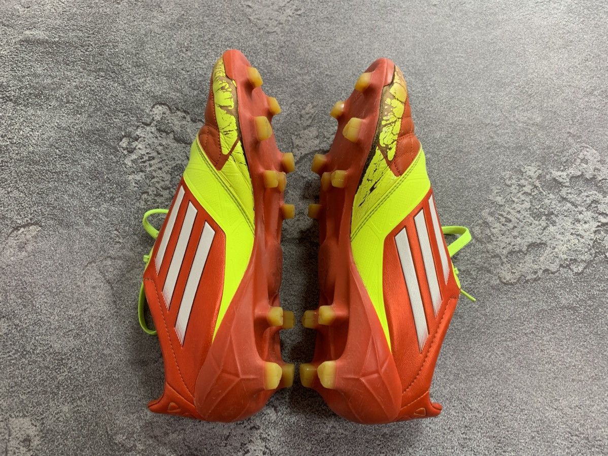 Adidas × Vintage Adidas Adizero F50 FG Yellow Leather Football Soccer Shoes Size US 7.5 / EU 40-41 - 11 Thumbnail