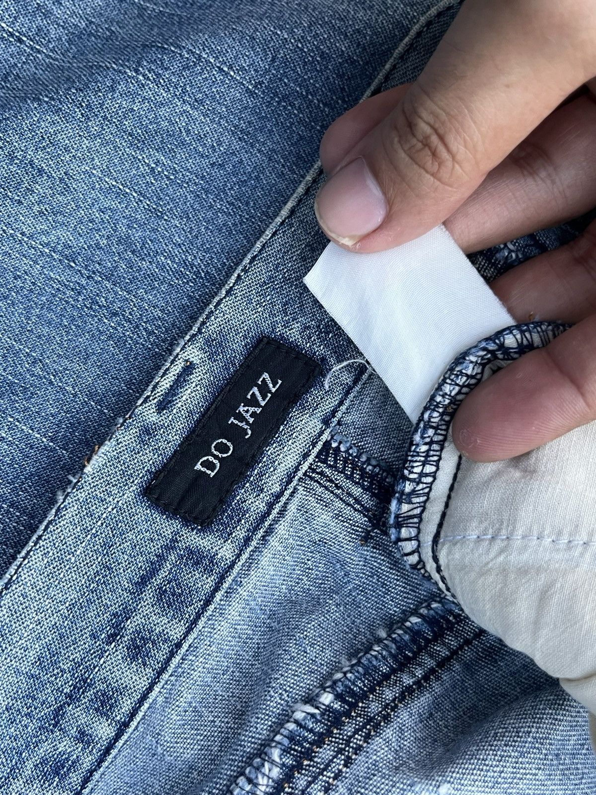 Japanese Brand Vintage Y2K Japanese Brand High Rise Blue Washed Flare Jeans Size 27" / US 4 / IT 40 - 7 Thumbnail