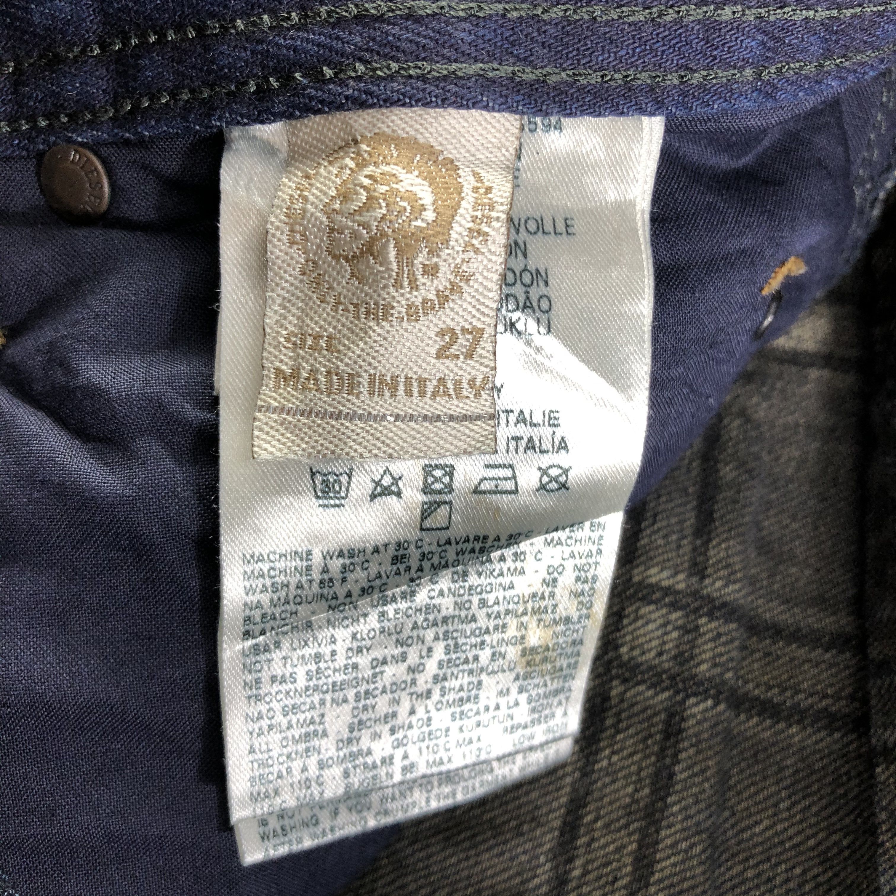 Diesel Diesel Krayver Jeans Destroyed Denim KJ2411 Size US 27 - 12 Thumbnail