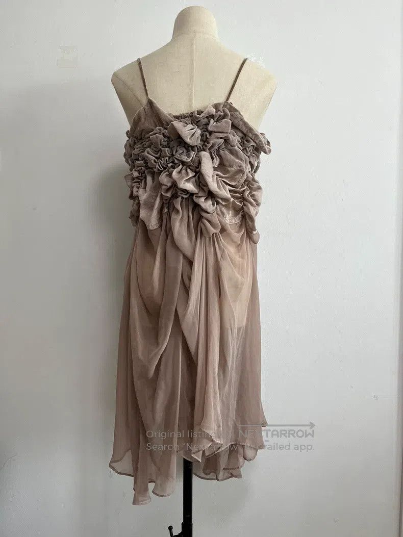 Nozomi Ishiguro Nozomi Ishiguro Pleated patchwork dress| Size ONE SIZE - 2 Thumbnail