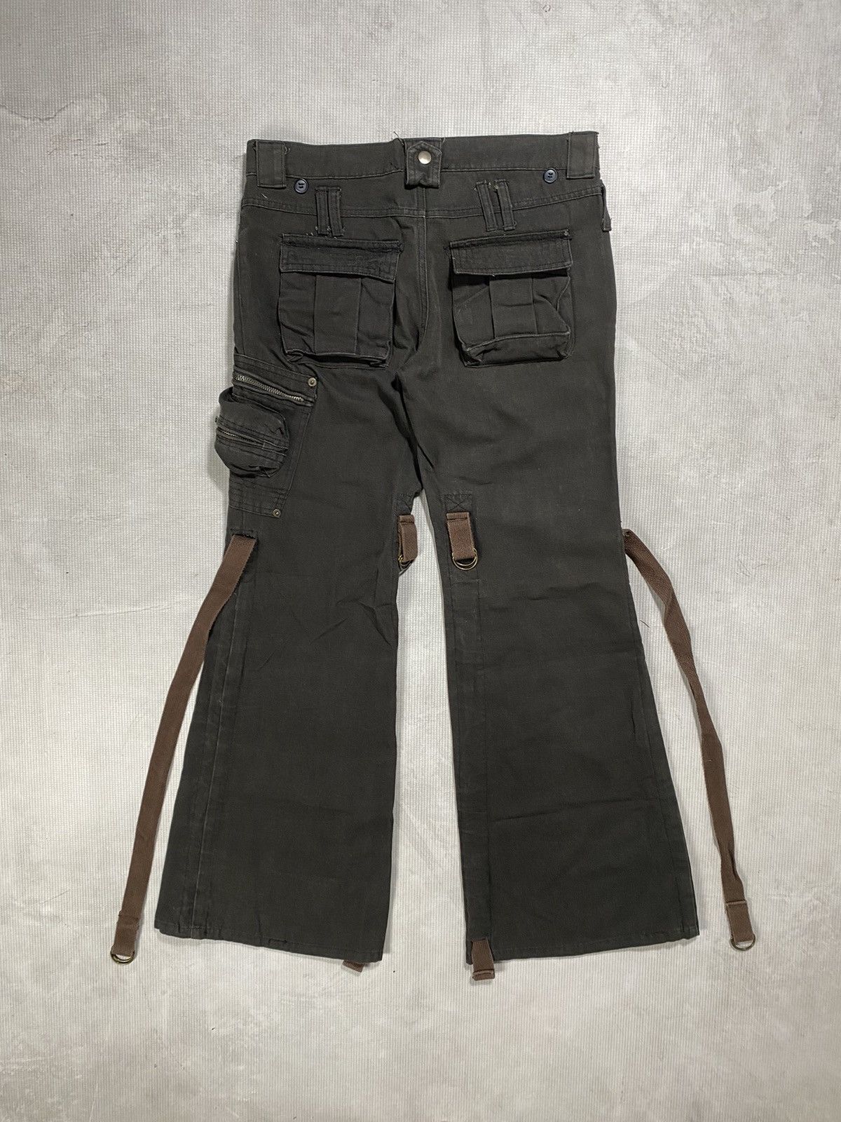 If Six Was Nine AW 2004 Snarl bondage flare pants Size US 30 / EU 46 - 2 Thumbnail