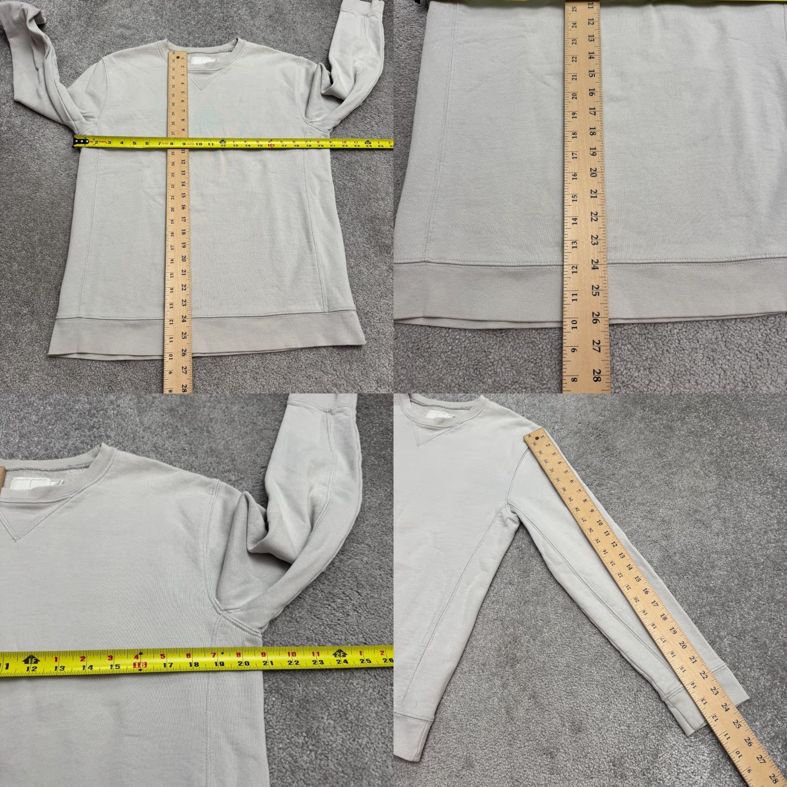 Topman Topman Premium Pullover Sweatshirt Mens Small Light Gray Crew Neck Cotton Casual Size US S / EU 44-46 / 1 - 9 Thumbnail