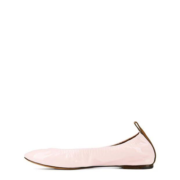 Lanvin o1g2r1mq1024 Leather Ballet Flats in Pink Size US 8 / IT 38 - 2 Thumbnail