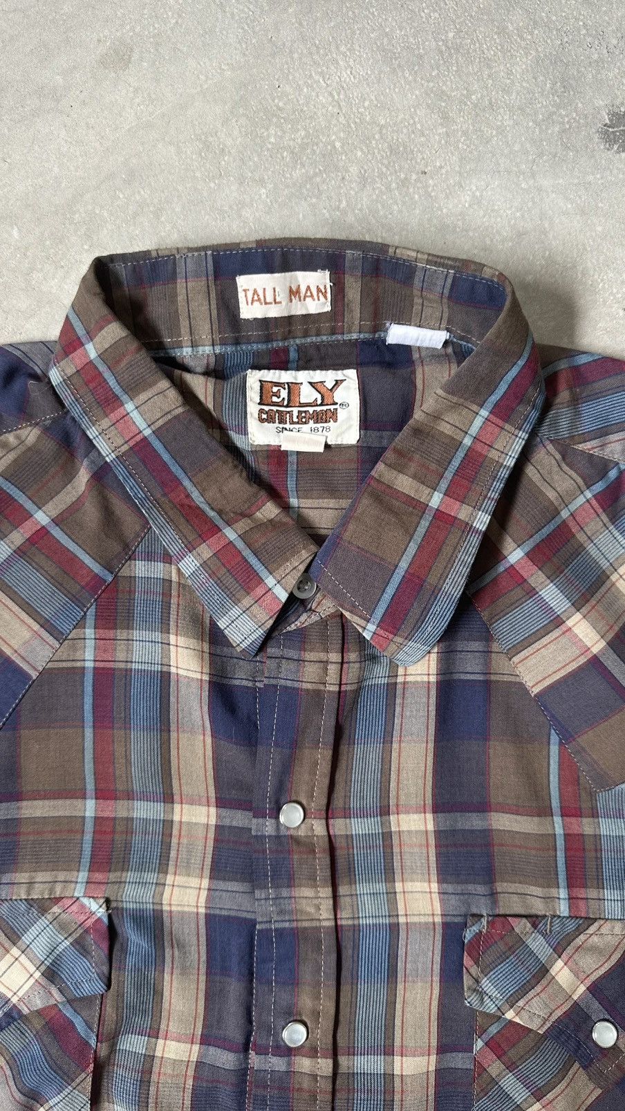Vintage VINTAGE ELY CATTLEMAN PEARL SNAP WESTERN SHIRT Size US XL / EU 56 / 4 - 6 Thumbnail