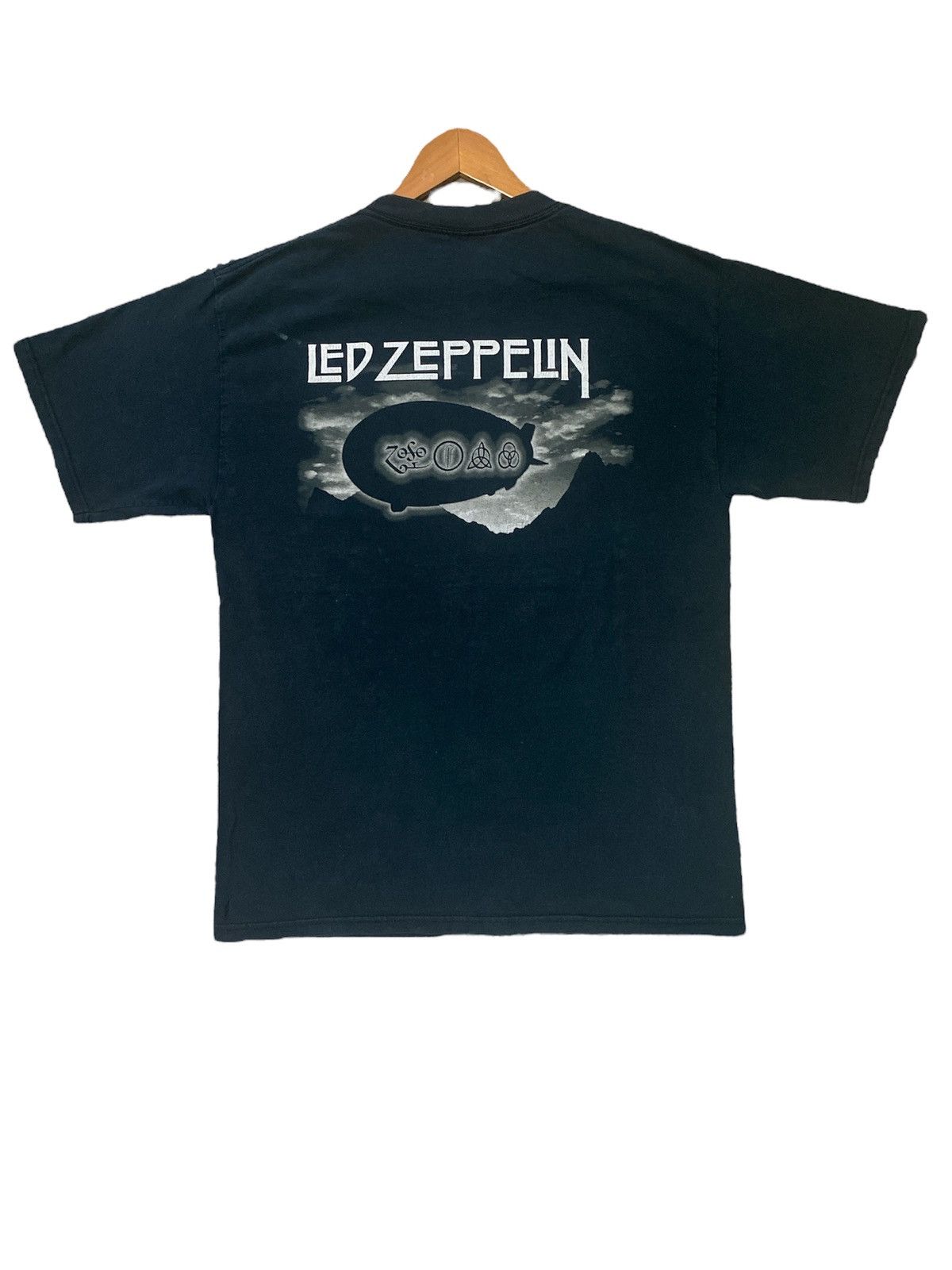 Band Tees × Led Zeppelin × Vintage 💸BINDING OFFER💸VINTAGE LED ZEPPELIN ZOSO SHIRT TEE💥 Size US L / EU 52-54 / 3 - 11 Thumbnail