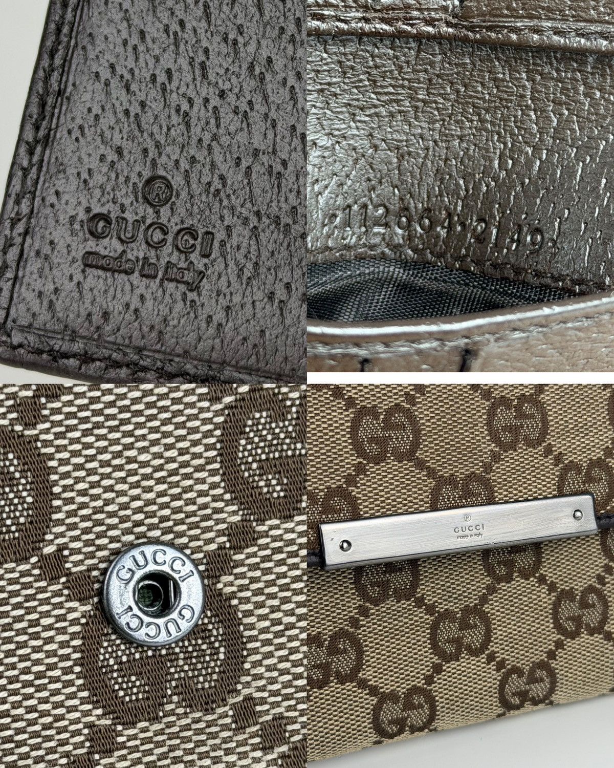 Gucci Gucci GG monogram canvas trifold wallet Size ONE SIZE - 17 Thumbnail