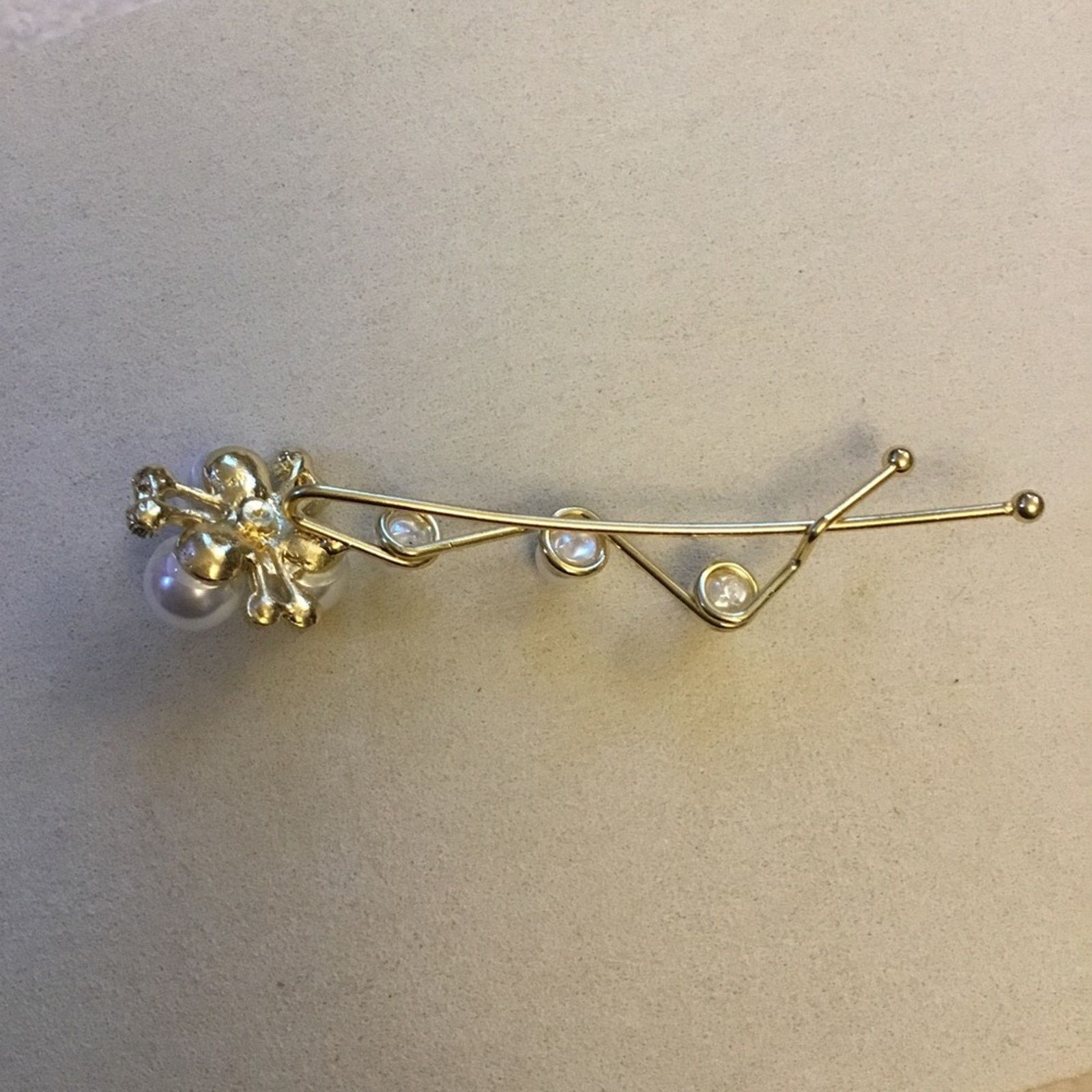 Other Gold Pearled Elegant Style Bobby Pins - Set of 2 Size ONE SIZE - 10 Thumbnail