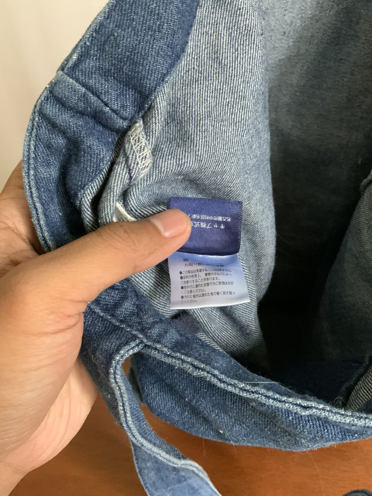 Japanese Brand Fuck You Disconchi Indigo Denim Tote Bag Size ONE SIZE - 10 Thumbnail