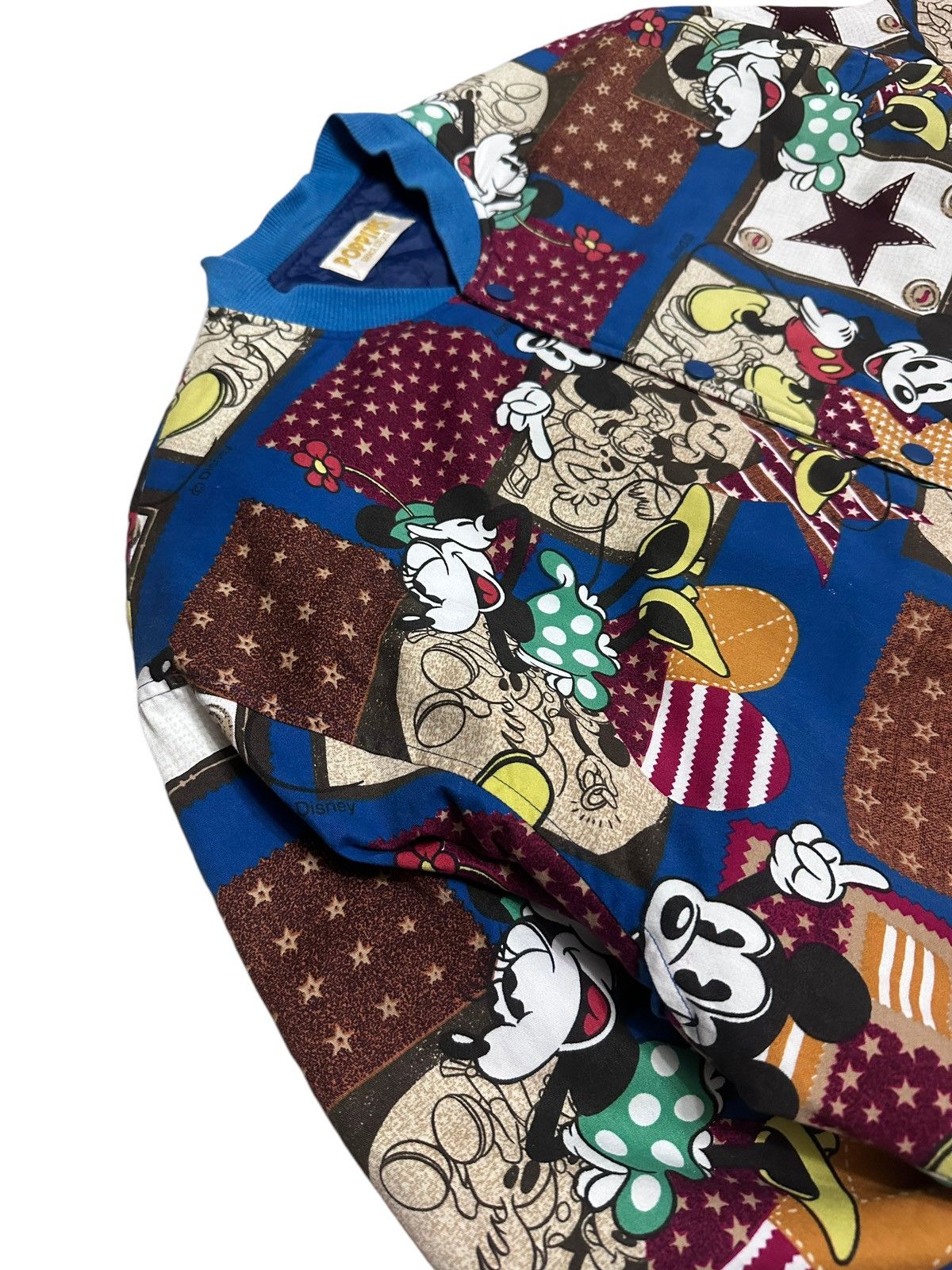 Disney × Vintage Vintage 80s Disney Mickey Full Print Varsity Jacket Size US L / EU 52-54 / 3 - 2 Thumbnail