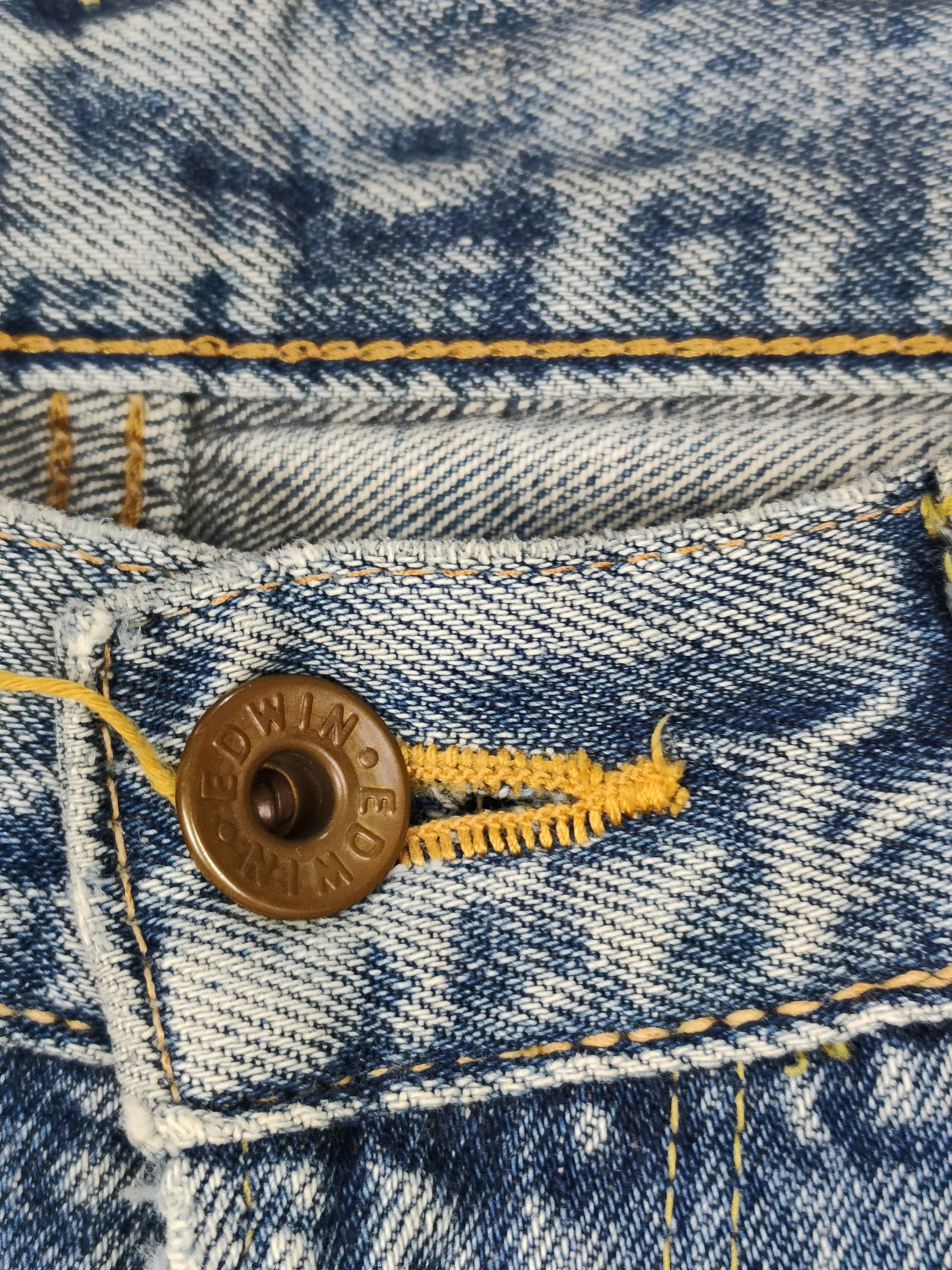 Edwin Vintage Edwin Distressed Selvedge Denim Pant Size US 30 / EU 46 - 2 Thumbnail