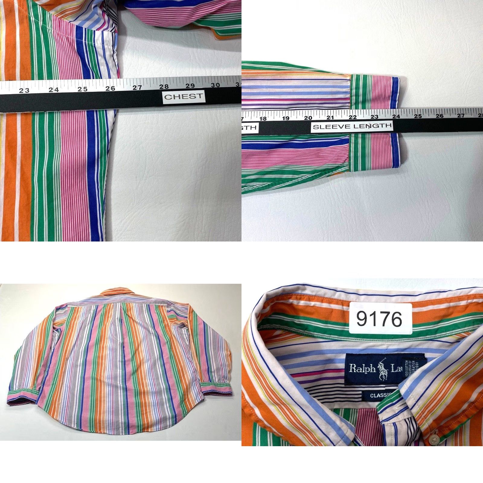 Ralph Lauren Ralph Lauren Shirt Men XL Multicolor Classic Fit Stripe Long Sleeve Button-Up Shirt Size US XL / EU 56 / 4 - 8 Thumbnail