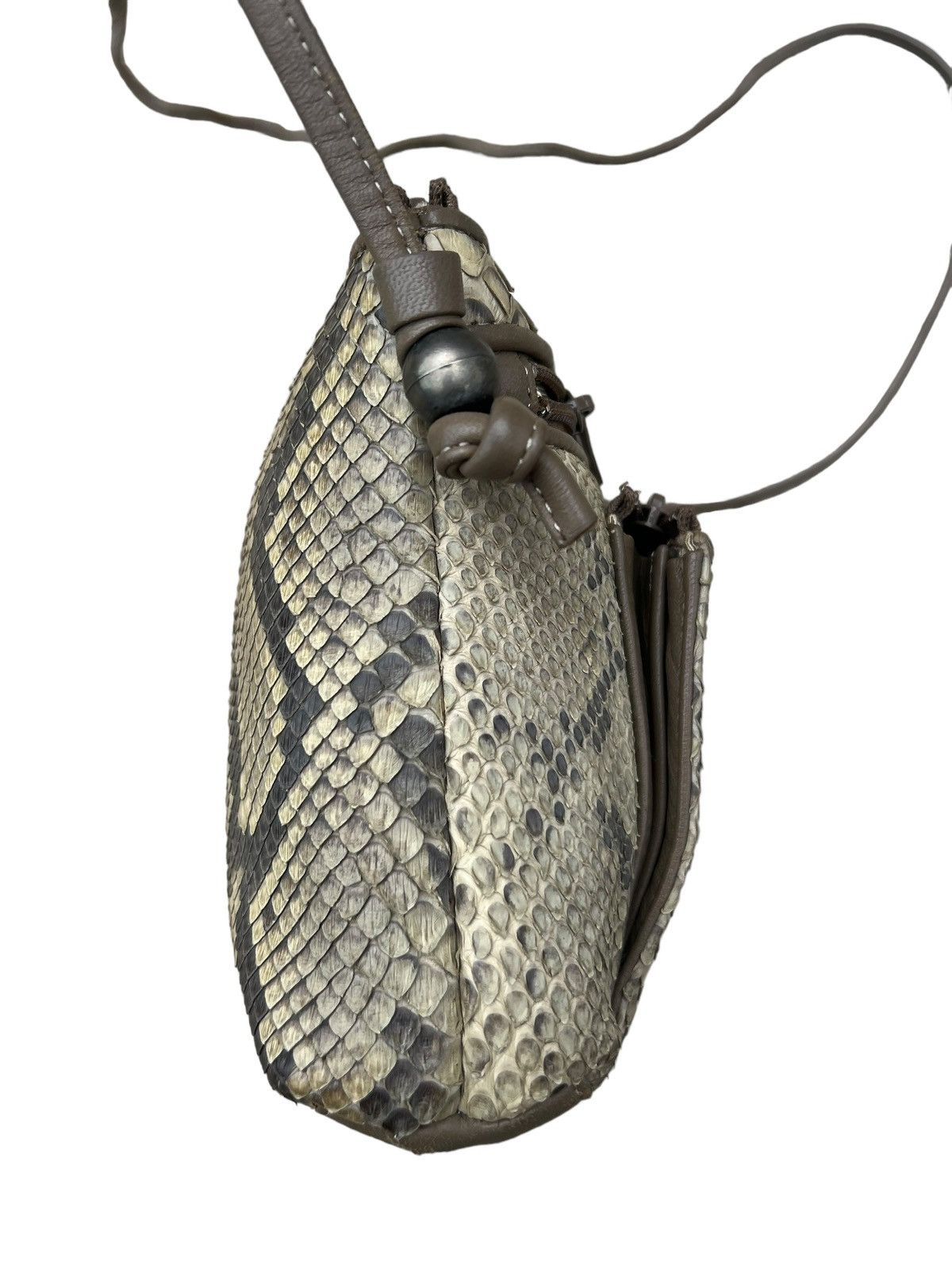 Leather Vintage Arukan Japan Python Snakeskin Leather Bag Mini Size ONE SIZE - 5 Thumbnail