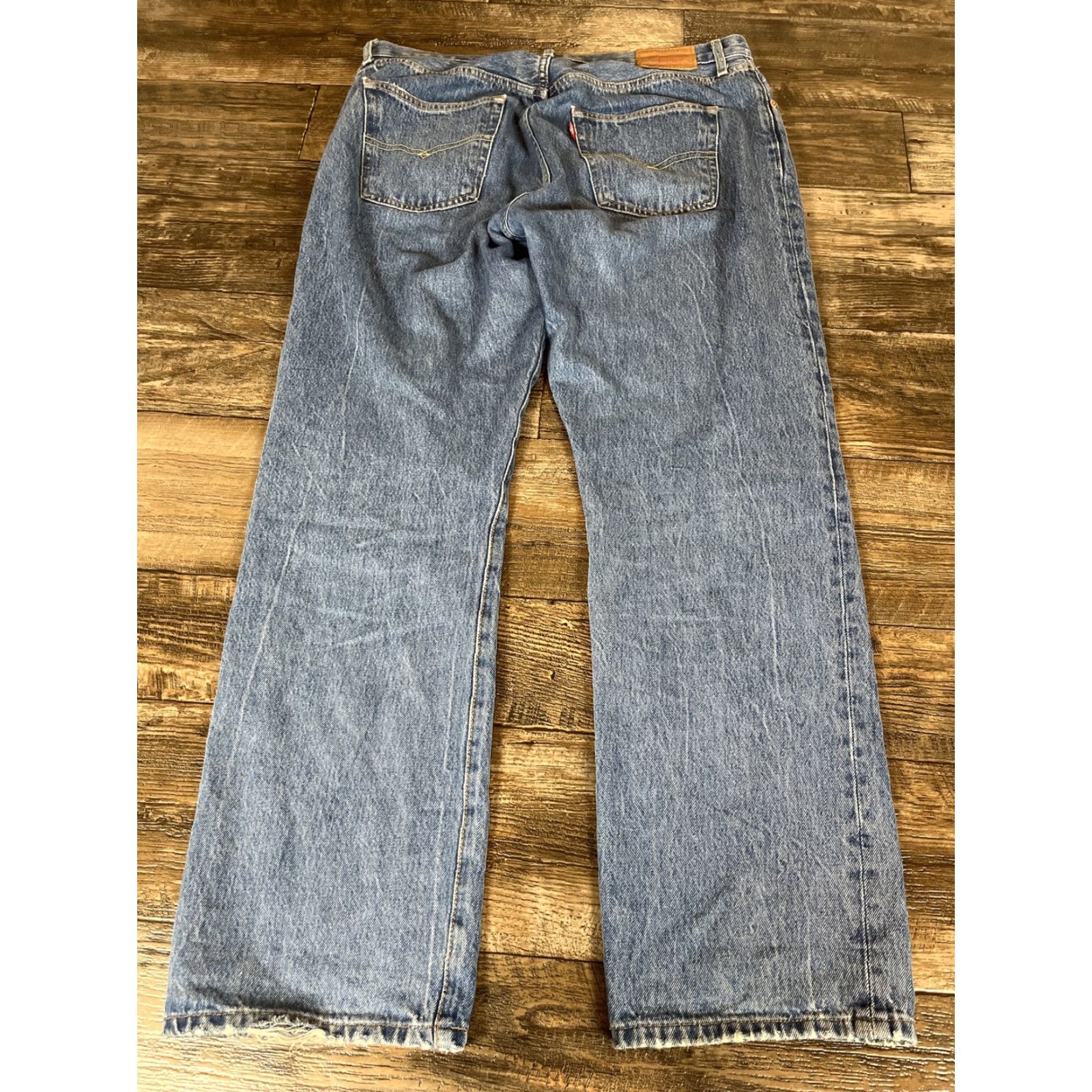 Levi's Levi's 501 Jeans Mens 36x30 Denim Light Wash Button Fly Straight Regular 5-Pocket City 90s Vintage Big E Pair Jeans Mens Size US 36 / EU 52 - 7 Thumbnail