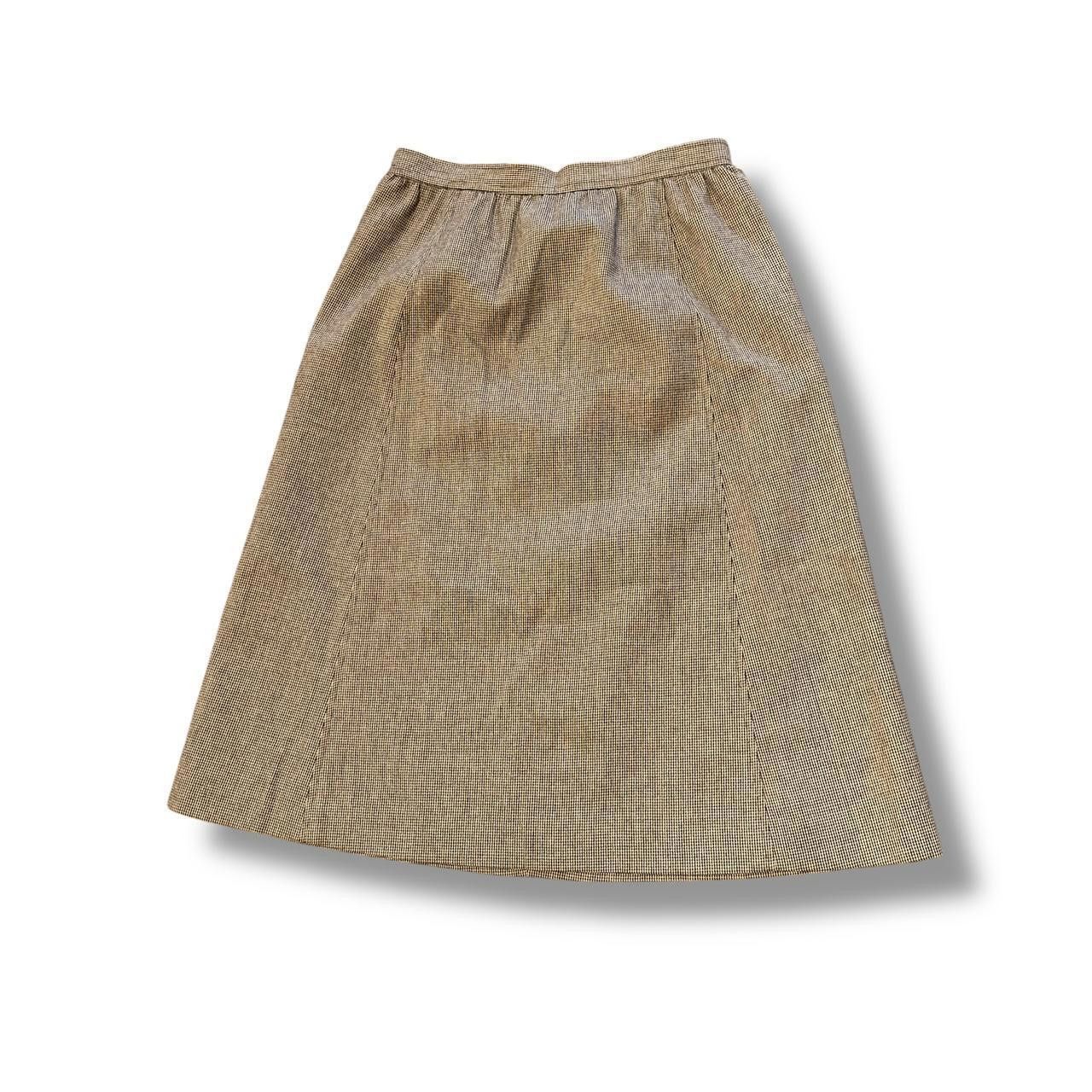 Evan Picone Evan Picone Women's Tan and Brown Skirt Size 34" / US 12 / IT 48 - 1 Thumbnail