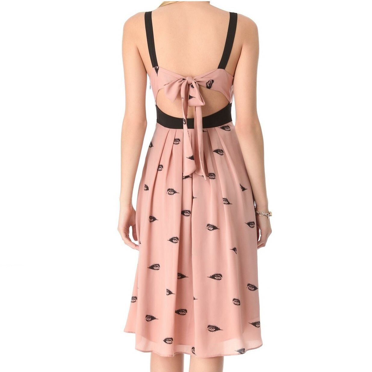 Other Viva Vena! by Vena Cava Pleated Eye Print Dress in size US 6 Size M / US 6-8 / IT 42-44 - 2 Thumbnail
