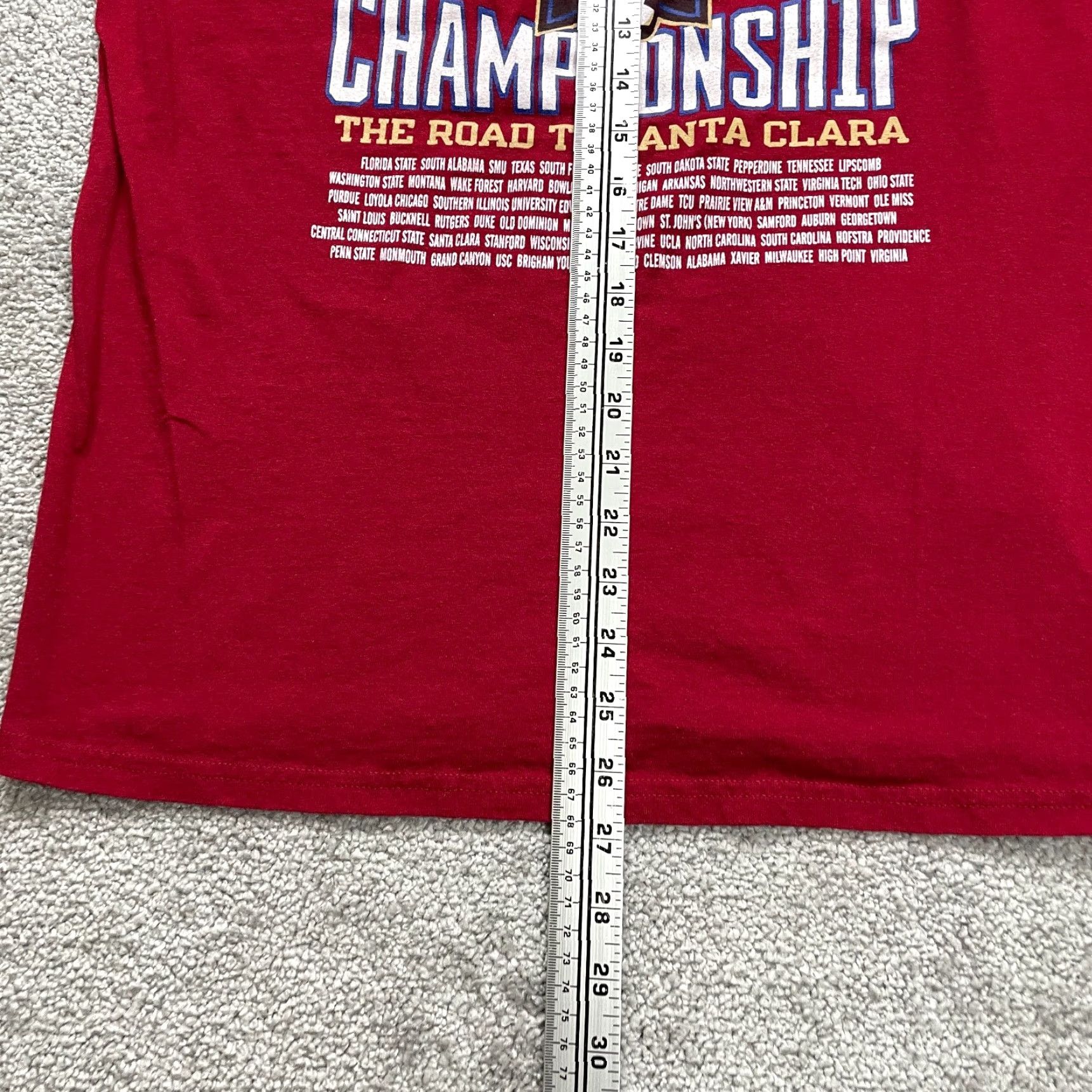 Champion Champion T-Shirt Womens Medium Red Graphic NCAA Soccer Championship 2021 Top Shirt Women M Red Classic Sports Mens? Size M / US 6-8 / IT 42-44 - 6 Thumbnail
