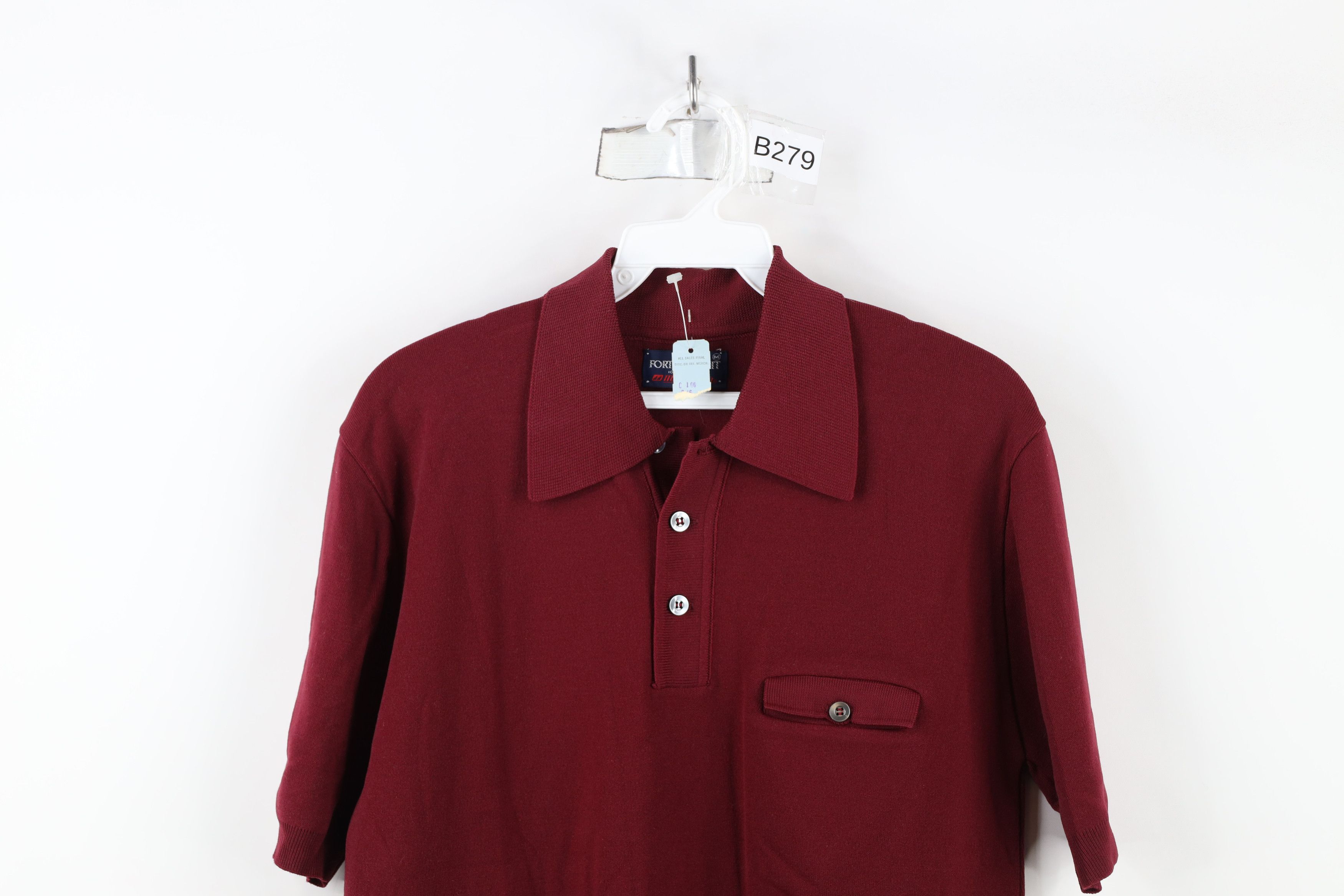 Vintage Deadstock Vintage 60s 70s Streetwear Pullover Polo Shirt Size US M / EU 48-50 / 2 - 2 Thumbnail