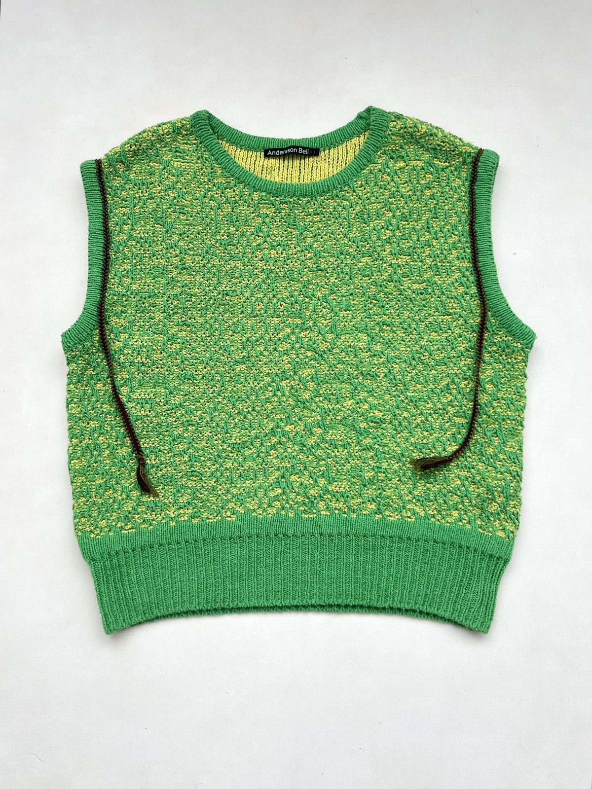 Andersson Bell Anderson Bell Elmers Vest Green Cotton/Linen Blend Oversize Size US M / EU 48-50 / 2 - 7 Thumbnail
