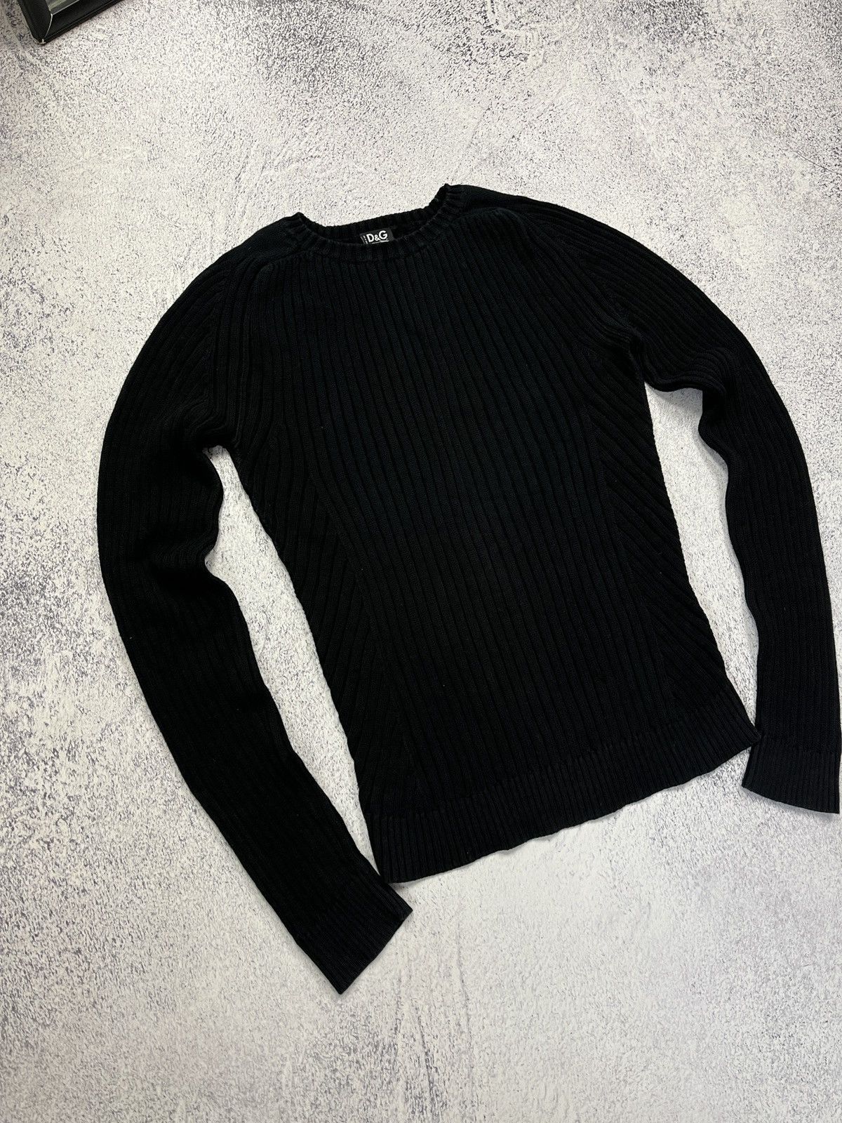 Dolce & Gabbana Dolce Gabbana Ribbed Knit Sweater Japanese Avant Garde Y2k Size US XL / EU 56 / 4 - 3 Thumbnail