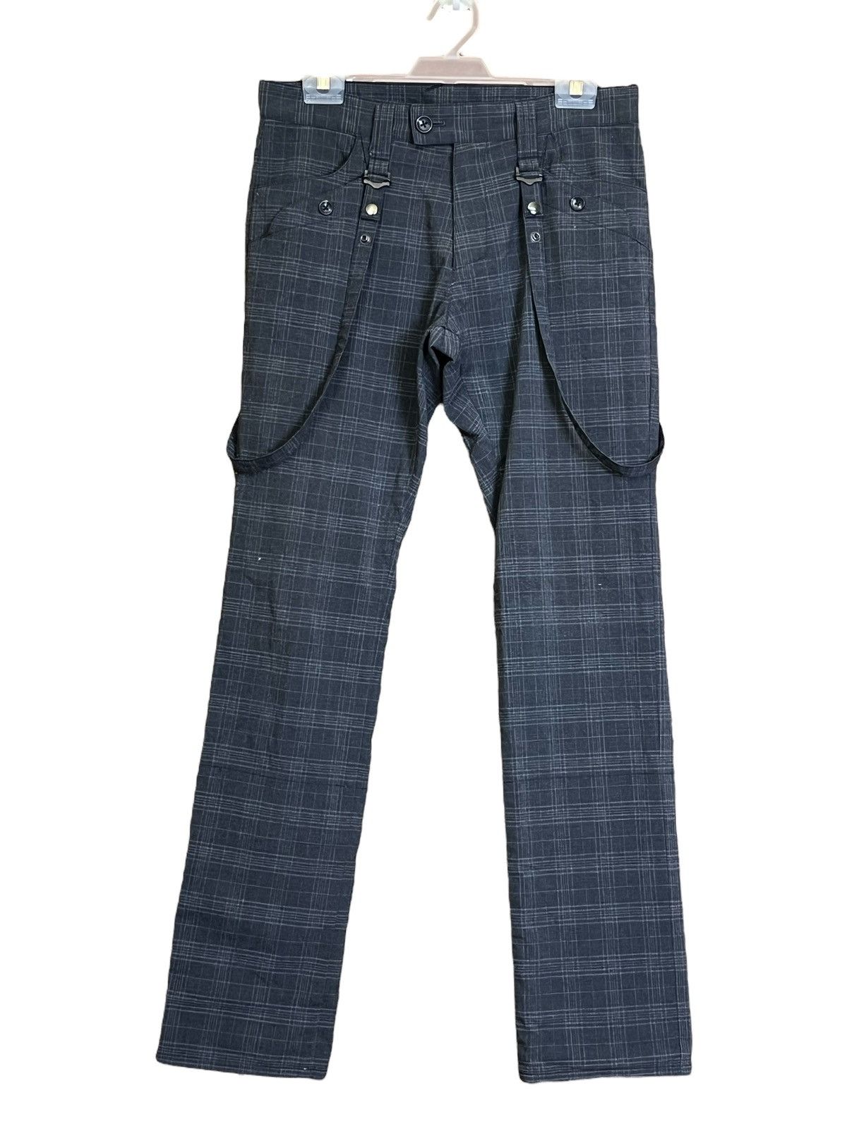 Punk and Yo JAPANESE COMME CA COMMUNE CHECKERED GOTHIC PUNK STYLE PANT Size US 31 - 1 Thumbnail