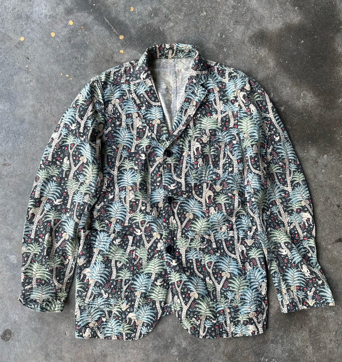 Beams jungle anima fullprinted coat
