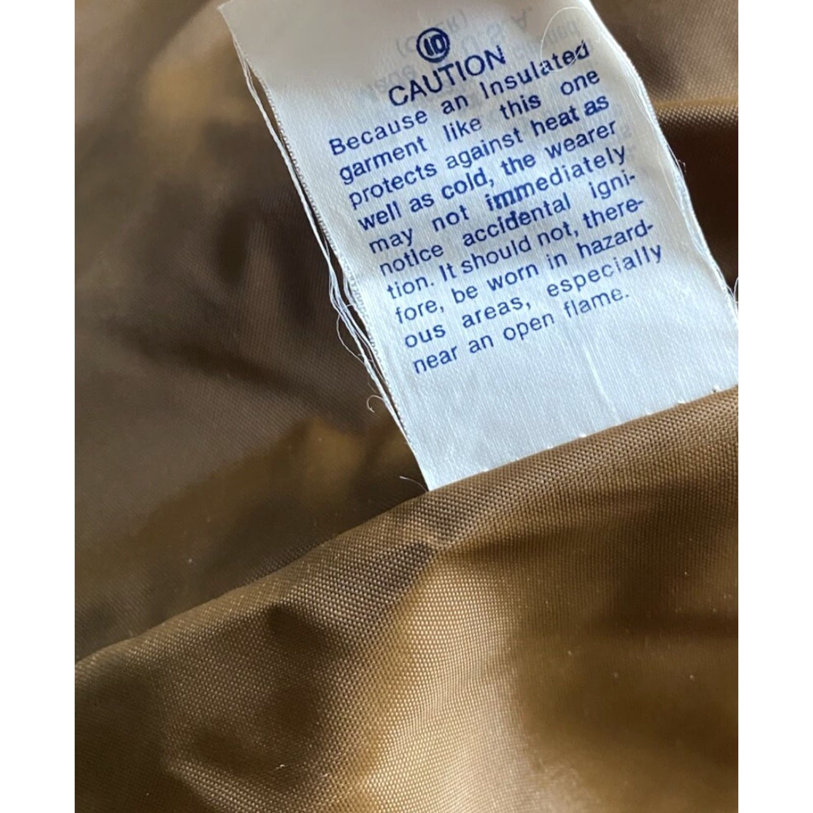 Vintage VINTAGE Cal Craft? 1970s Army Brown Quilted Jacket XL Pockets Zip Men Regular Size Brown Coat - Men XL Vintage Size US XL / EU 56 / 4 - 4 Thumbnail