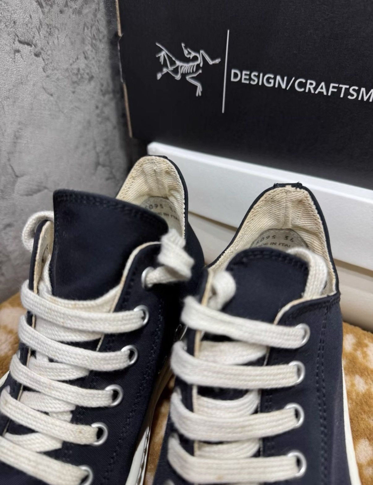 Rick Owens Rick Owens DRKSHDW Low Top Ramones K37 Size US 6 / IT 36 - 6 Thumbnail
