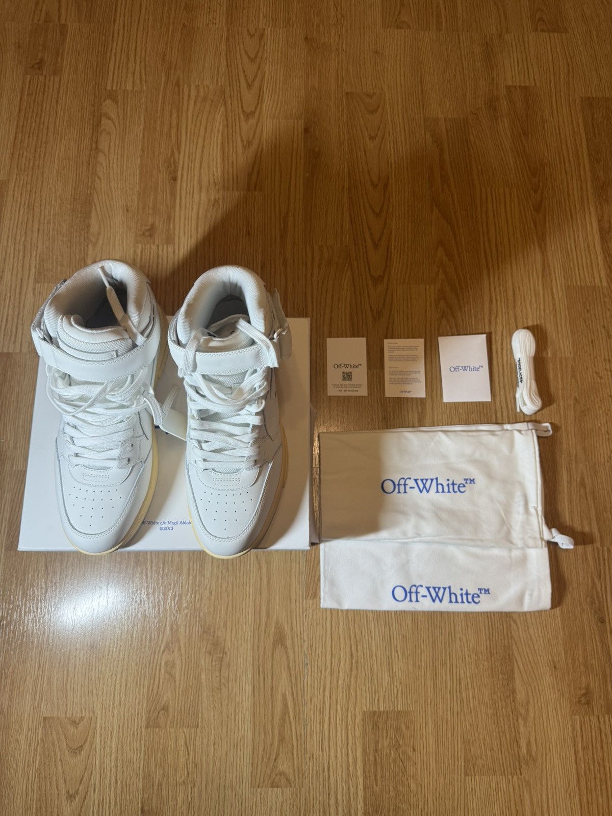 Off-White OFF WHITE OUT OF OFFICE MID WHITE WHITE Size US 9 / EU 42 - 8 Thumbnail