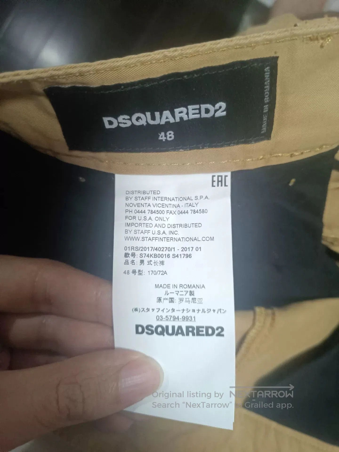 Dsquared2 DSQUARED2 D2 Cargo Pants Size 48. Size US 32 / EU 48 - 8 Thumbnail