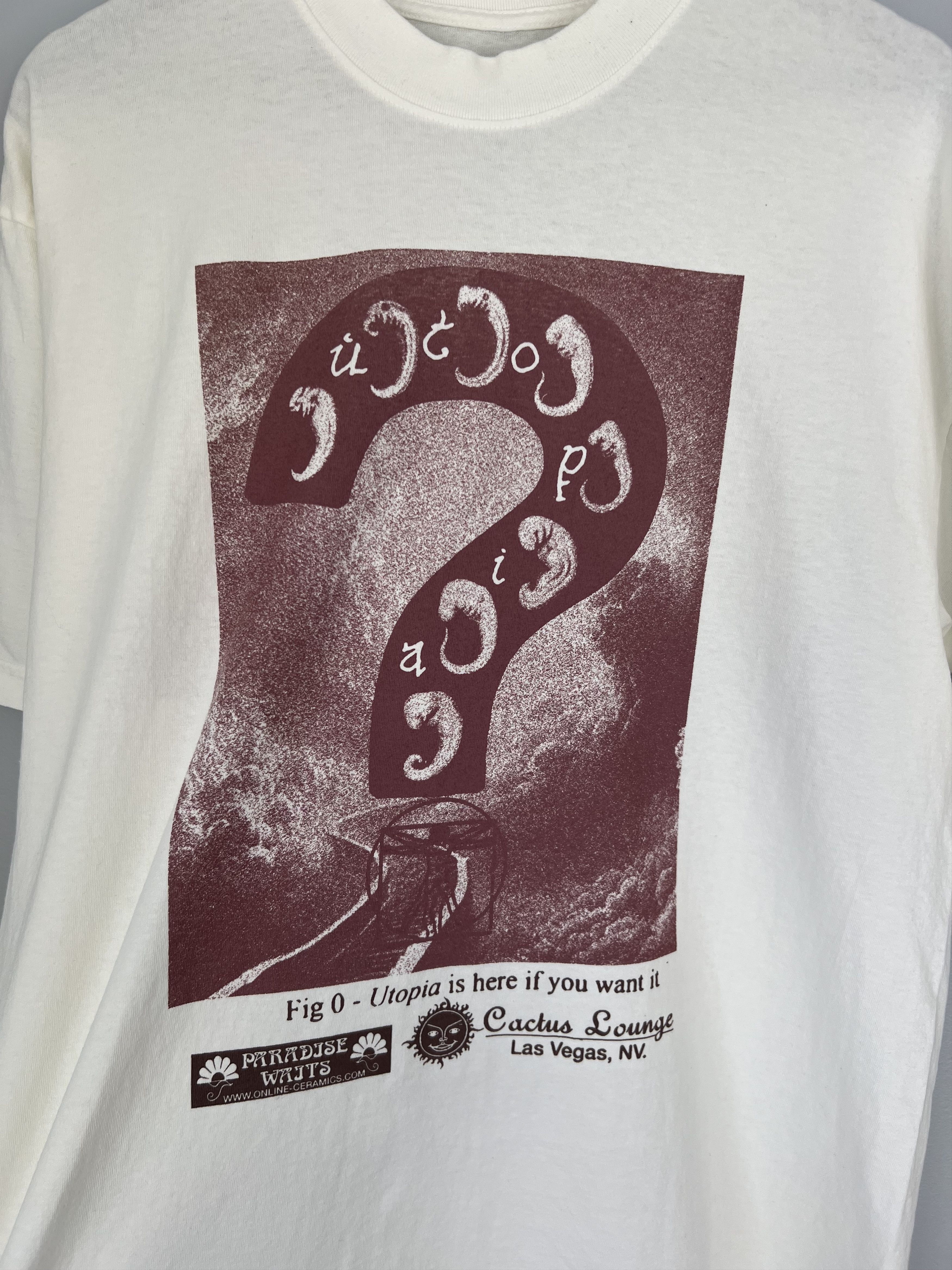 Online Ceramics × Travis Scott Online Ceramics Cactus Jack Utopia Tee in White Size US L / EU 52-54 / 3 - 2 Thumbnail