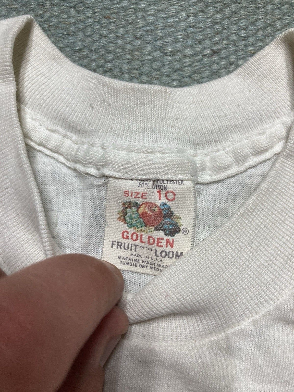 Vintage 70s blank white t shirt fruit loom boys 10 women’s baby tee Size XXS / US 00 / IT 34 - 3 Thumbnail