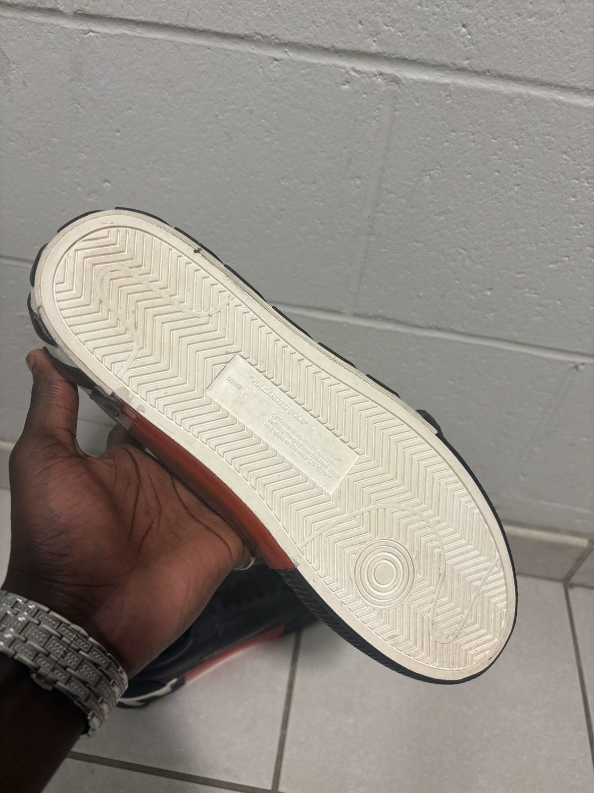 Designer × Nike × Off-White Off-White Vulcan Lows Size US 12 / EU 45 - 6 Thumbnail