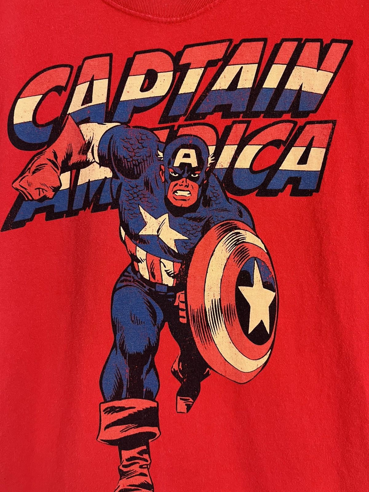 Marvel Comics Captain America Comic Marvel Superhero Faded Tee Size US L / EU 52-54 / 3 - 5 Thumbnail