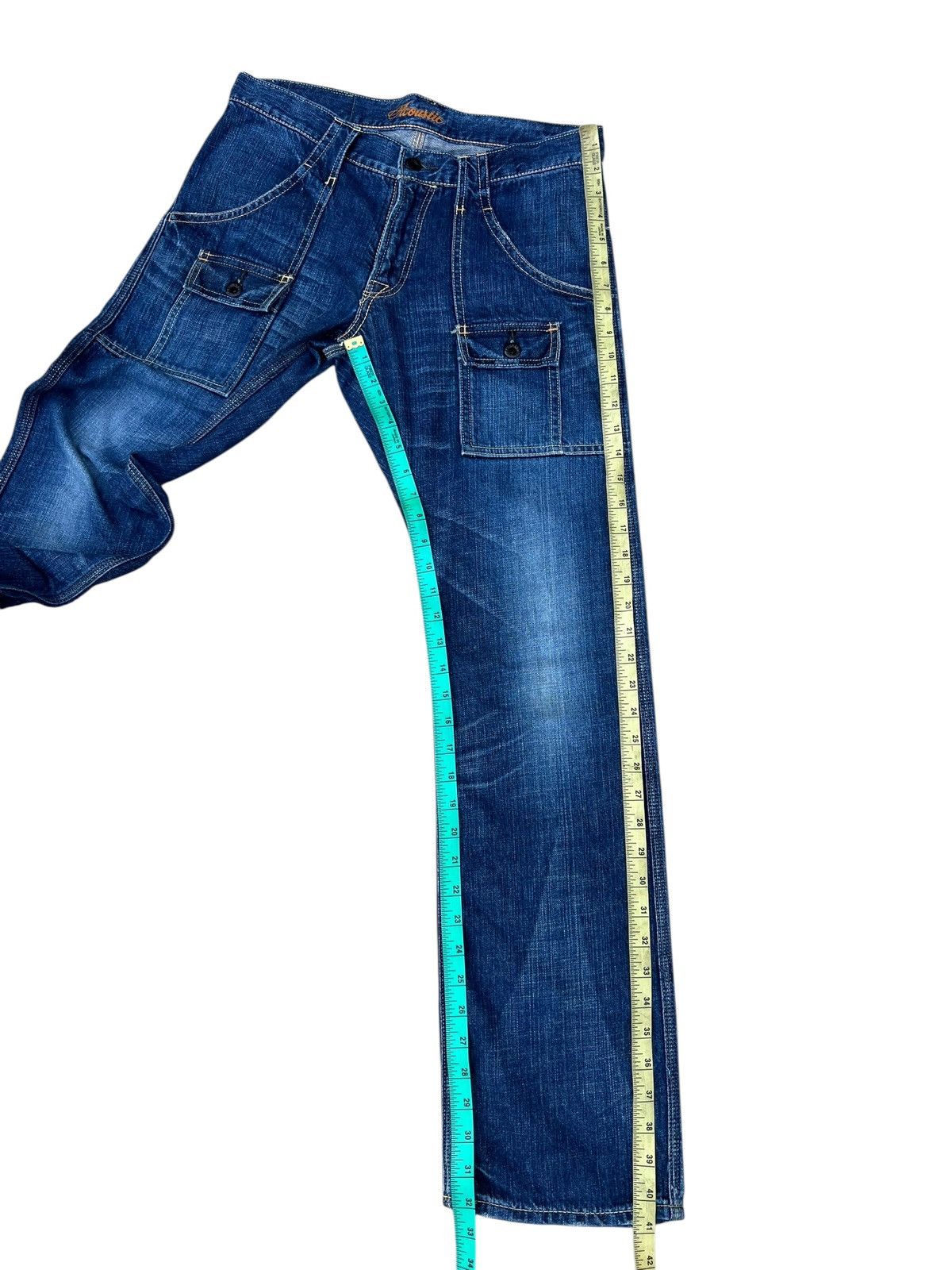 Shellac Acoustic Japan Bush Denim Jeans Size US 31 - 6 Thumbnail