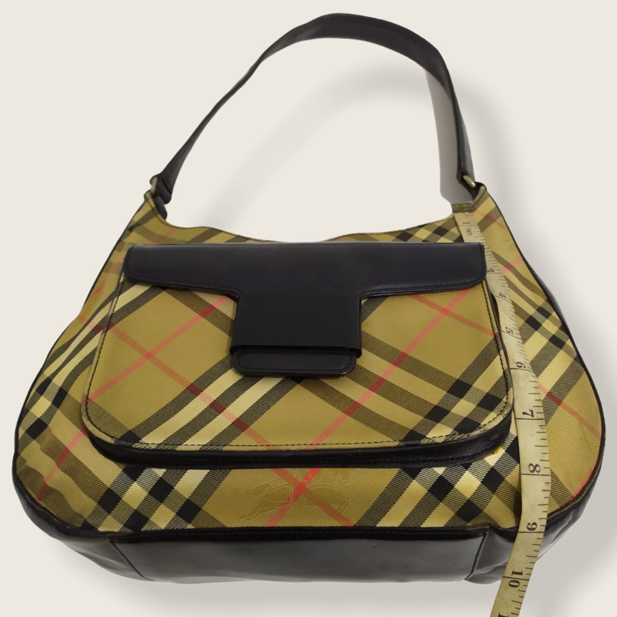 Burberry ‼️LASTDROP‼️BURBERRY NOVA CHECK SHADOW LEATHER SHOULDER BAG Size ONE SIZE - 11 Thumbnail