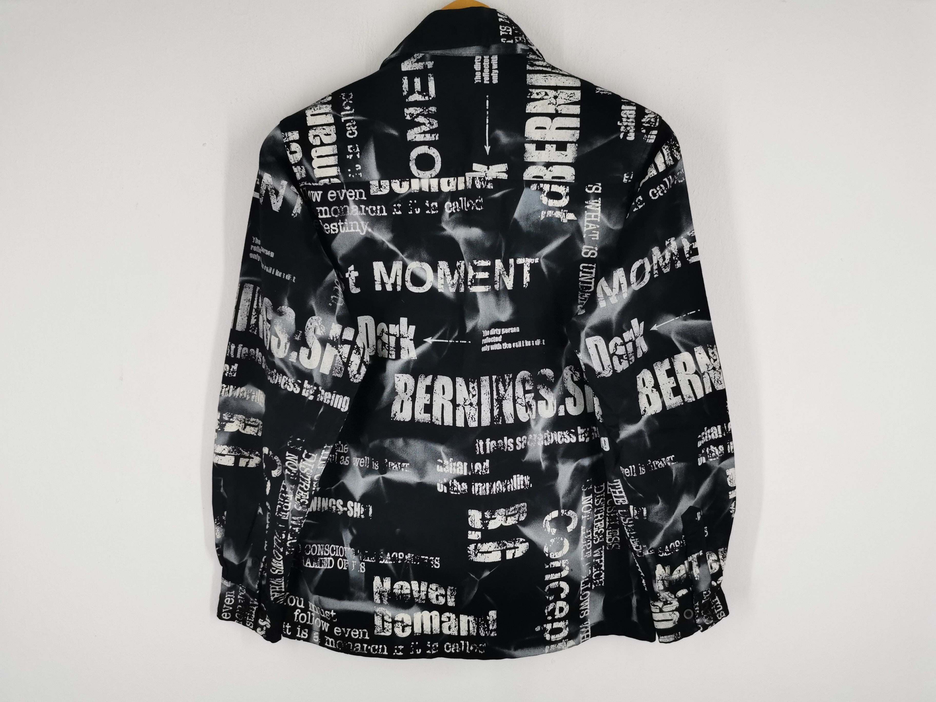 Japanese Brand Vintage Berning Sho Punk Overprint Denim Jacket Size M Size US M / EU 48-50 / 2 - 2 Thumbnail