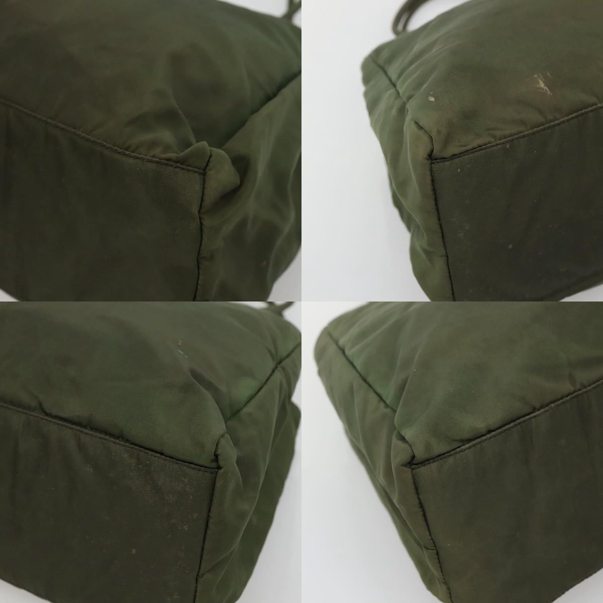 Prada PRADA Hand Bag Nylon Khaki Silver Size ONE SIZE - 10 Thumbnail