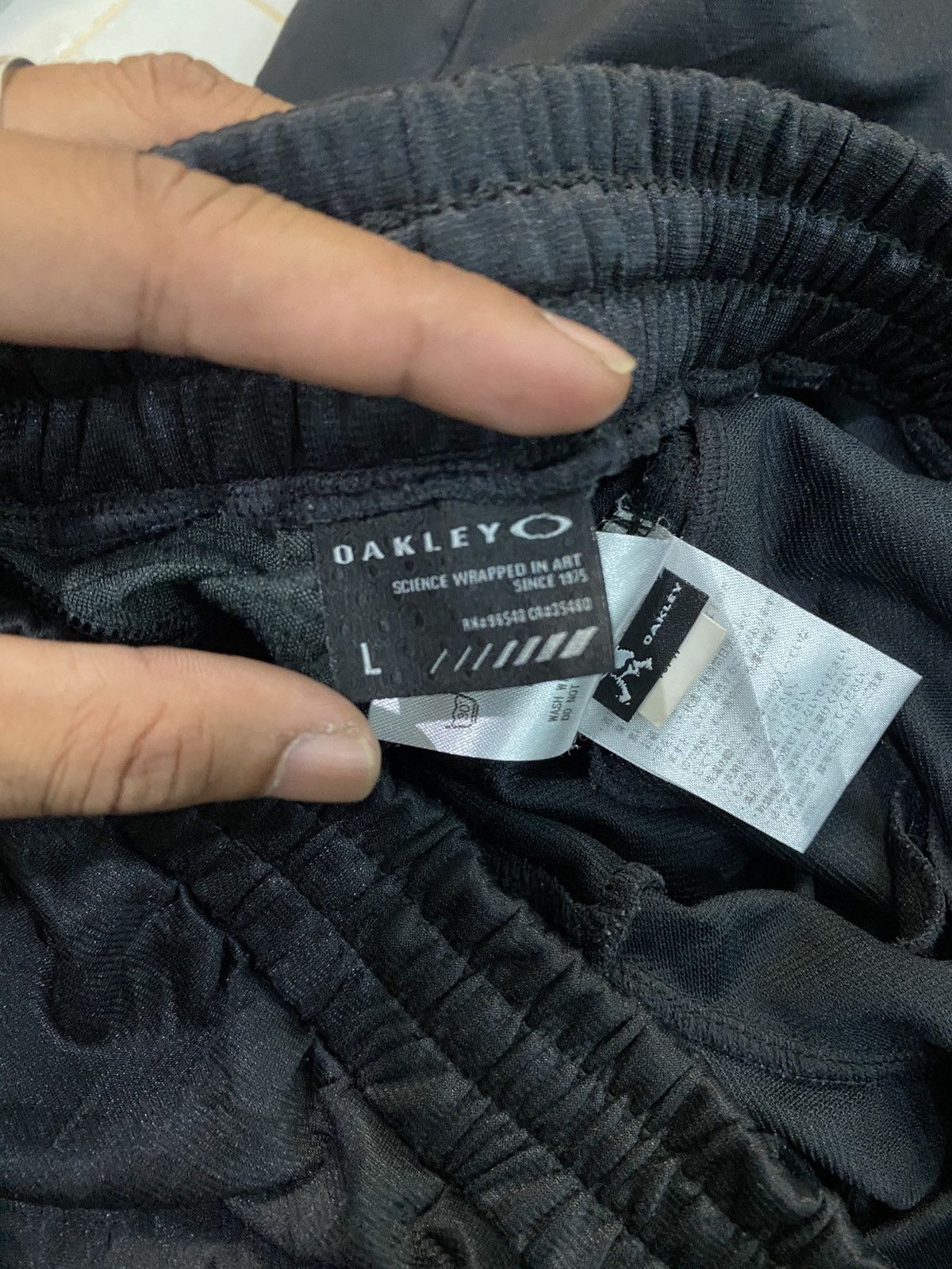 Bodega × Oakley 💥 VINTAGE OAKLEY 90S BLACK LONG TRACK PANTS Y2K Size US 28 / EU 44 - 2 Thumbnail