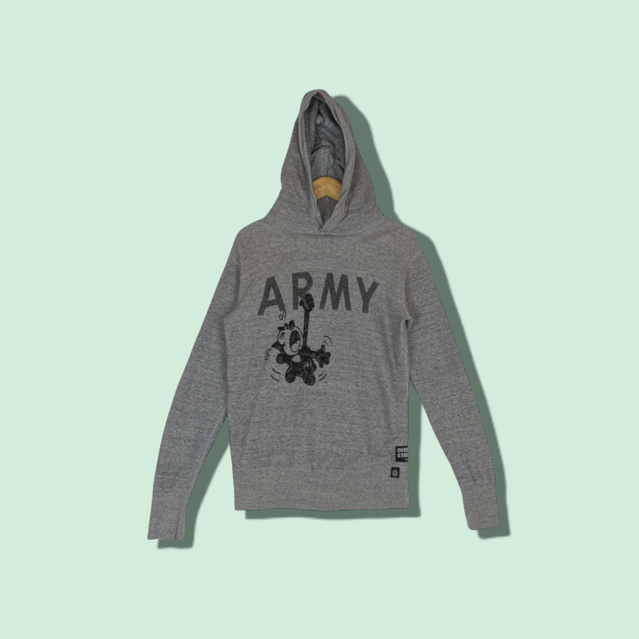 OVER THE STRiPES OVER THE STRIPES Army Cartoon Hoodie Jumper Sweatshirt Size US S / EU 44-46 / 1 - 1 Thumbnail