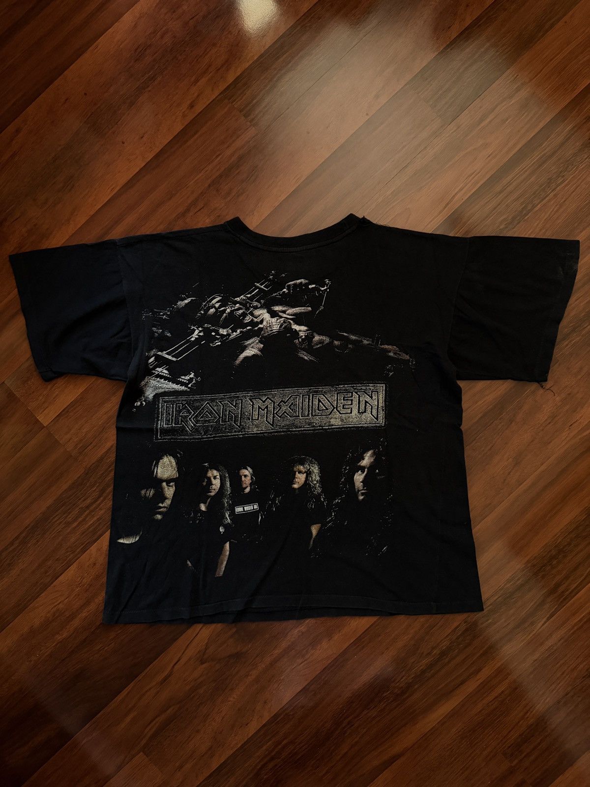 Iron Maiden Vintage 1995 Iron Maiden Double Sided Tee Shirt L Band Tees Size US L / EU 52-54 / 3 - 4 Thumbnail