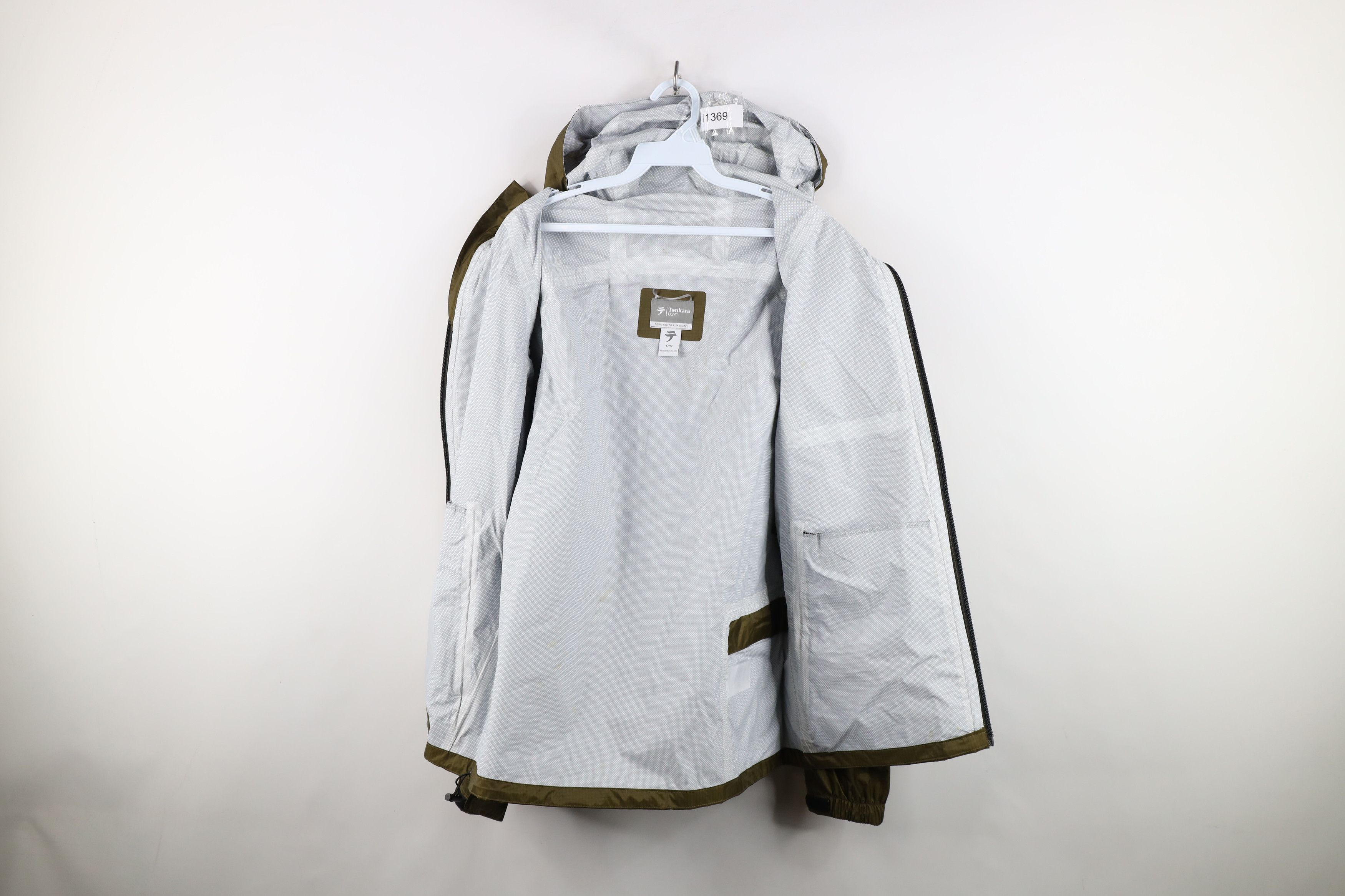 Vintage Tenkara USA Fly Weight Waterproof Hooded Rain Jacket Size US S / EU 44-46 / 1 - 9 Thumbnail