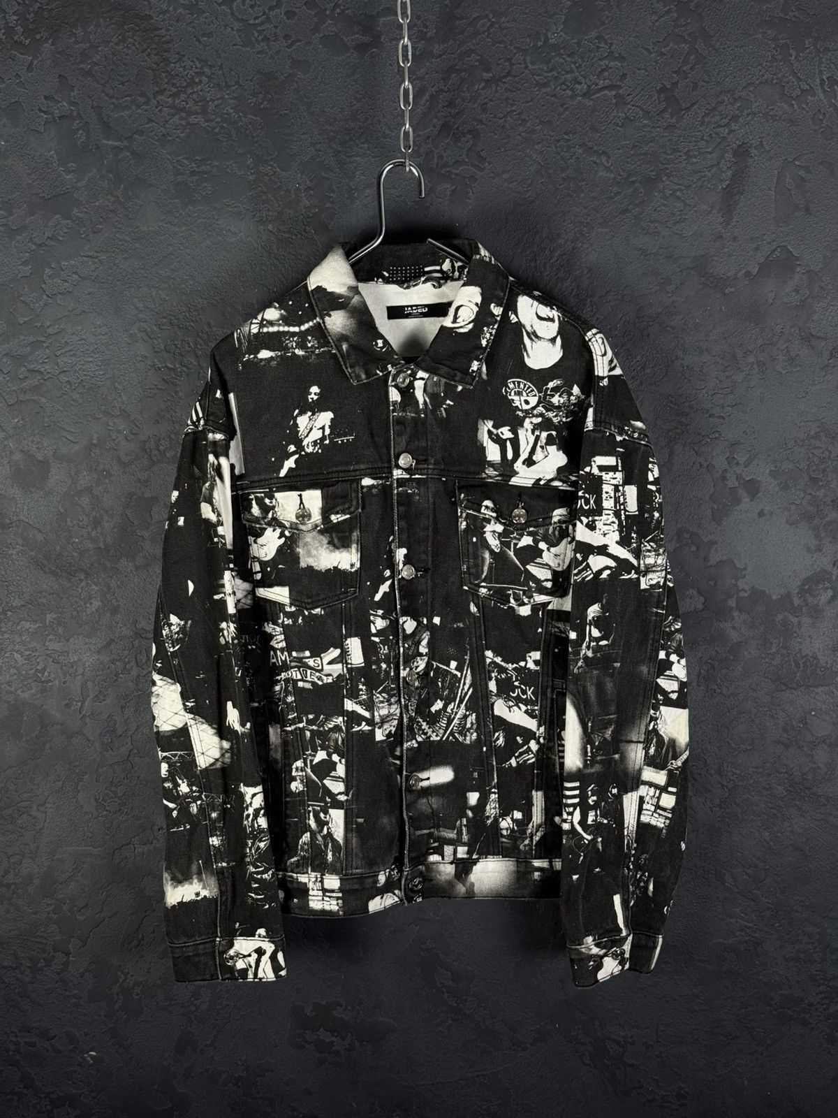 Jaded London Jaded London All Art Rock Band Jacket Denim Men’s Size S Size US S / EU 44-46 / 1 - 1 Thumbnail