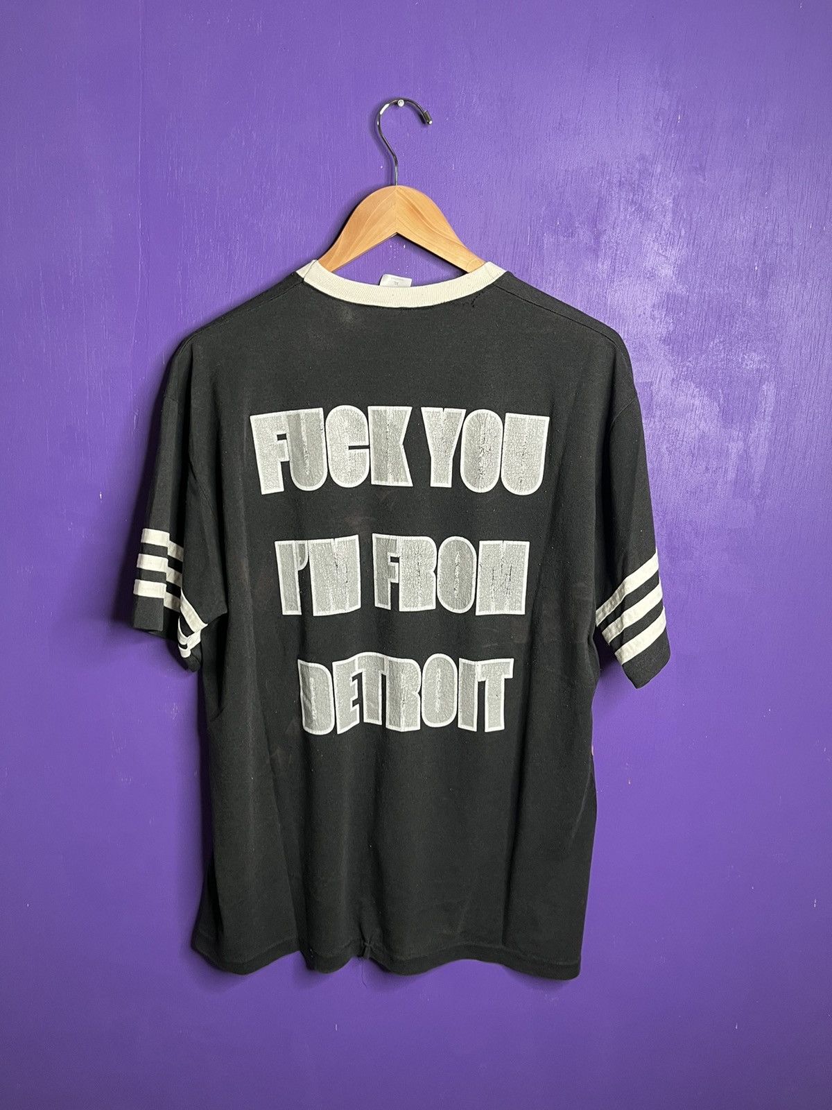 Band Tees × Vintage Vintage ‘00s Kid rock fuck you im from Detroit jersey shirt Size US XL / EU 56 / 4 - 2 Thumbnail