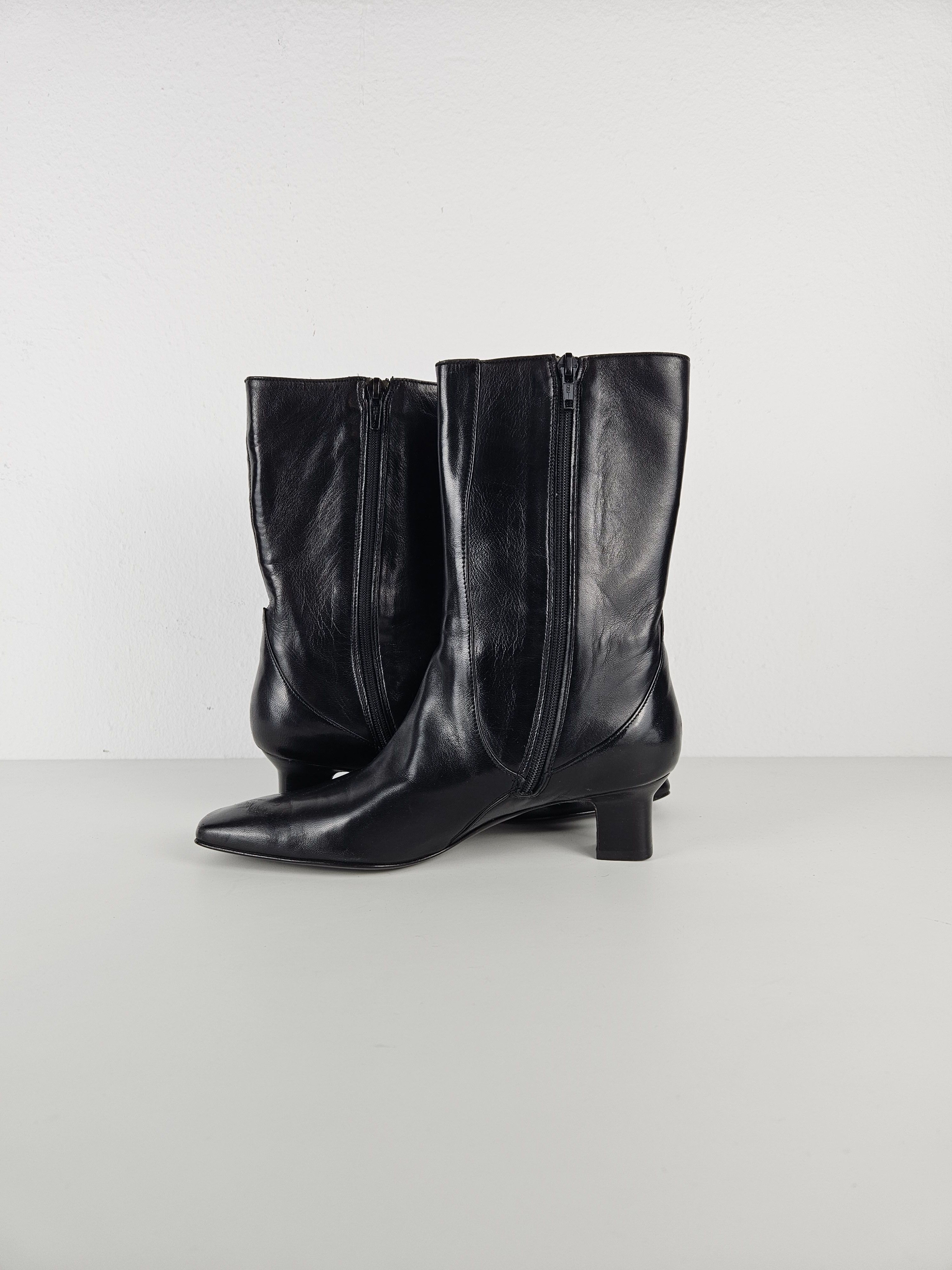 Cole Haan Cole Haan square toe side zip ankle boots Size US 6.5 / IT 36.5 - 9 Thumbnail